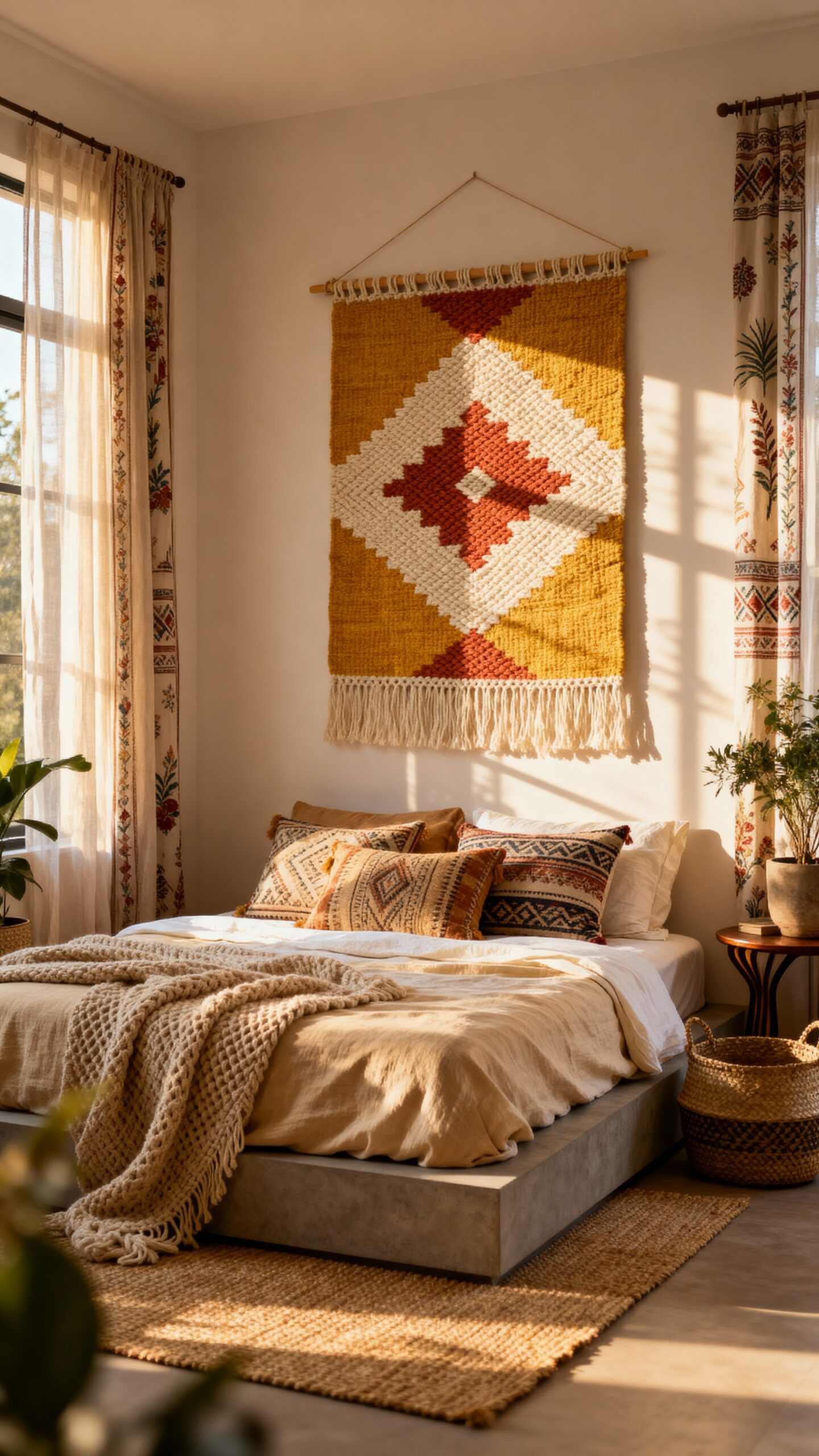 contemporary macrame art statement