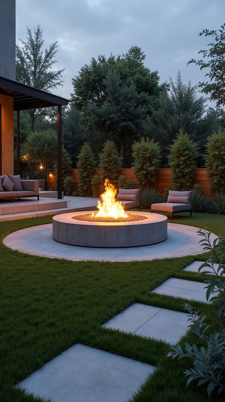 contemporary outdoor oasis