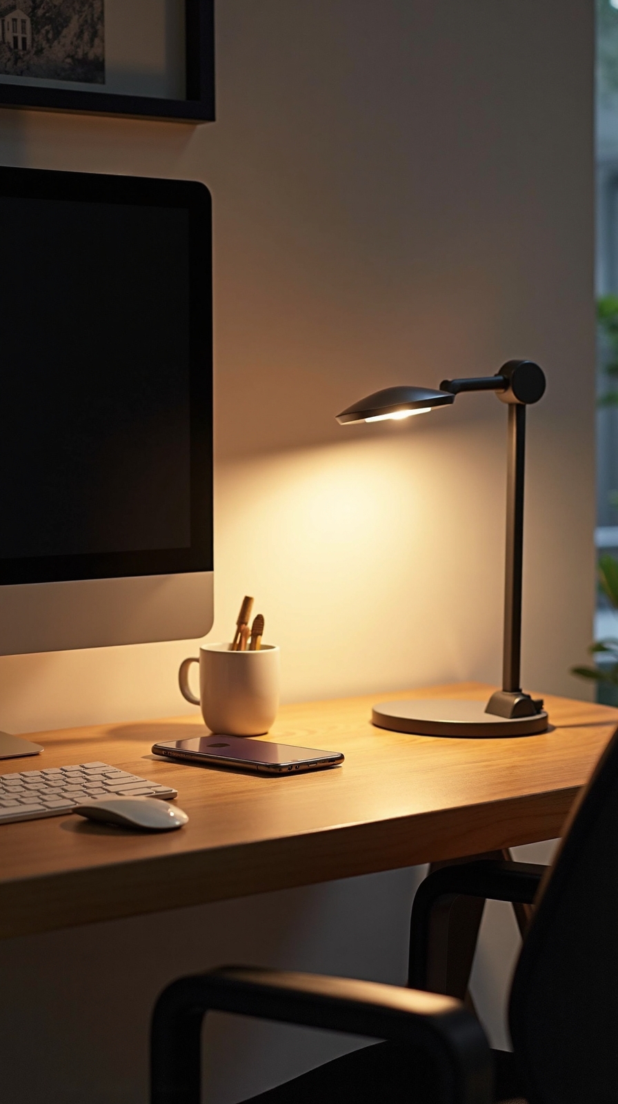 convenient clutter free customizable desk lighting