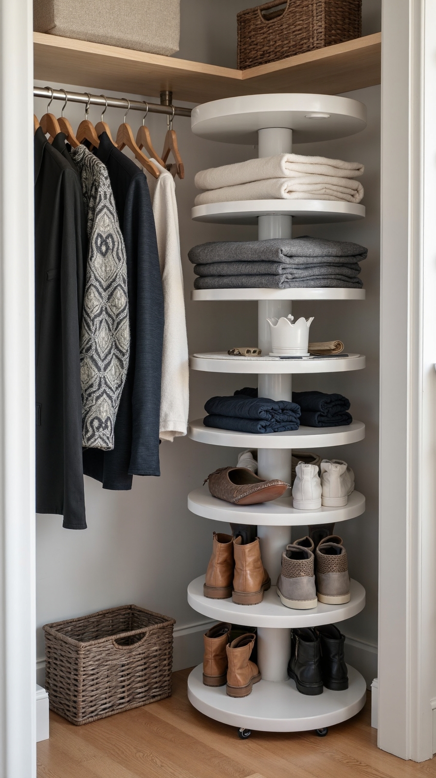 corner rotating storage solutions