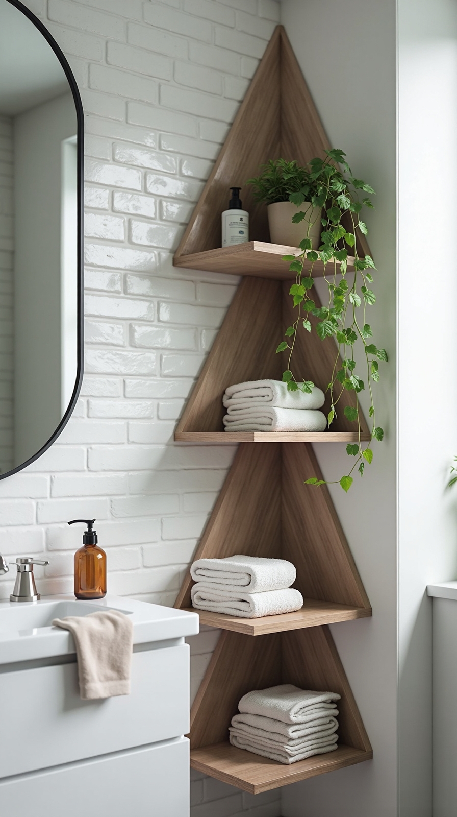 corner shelving transforms unused spaces