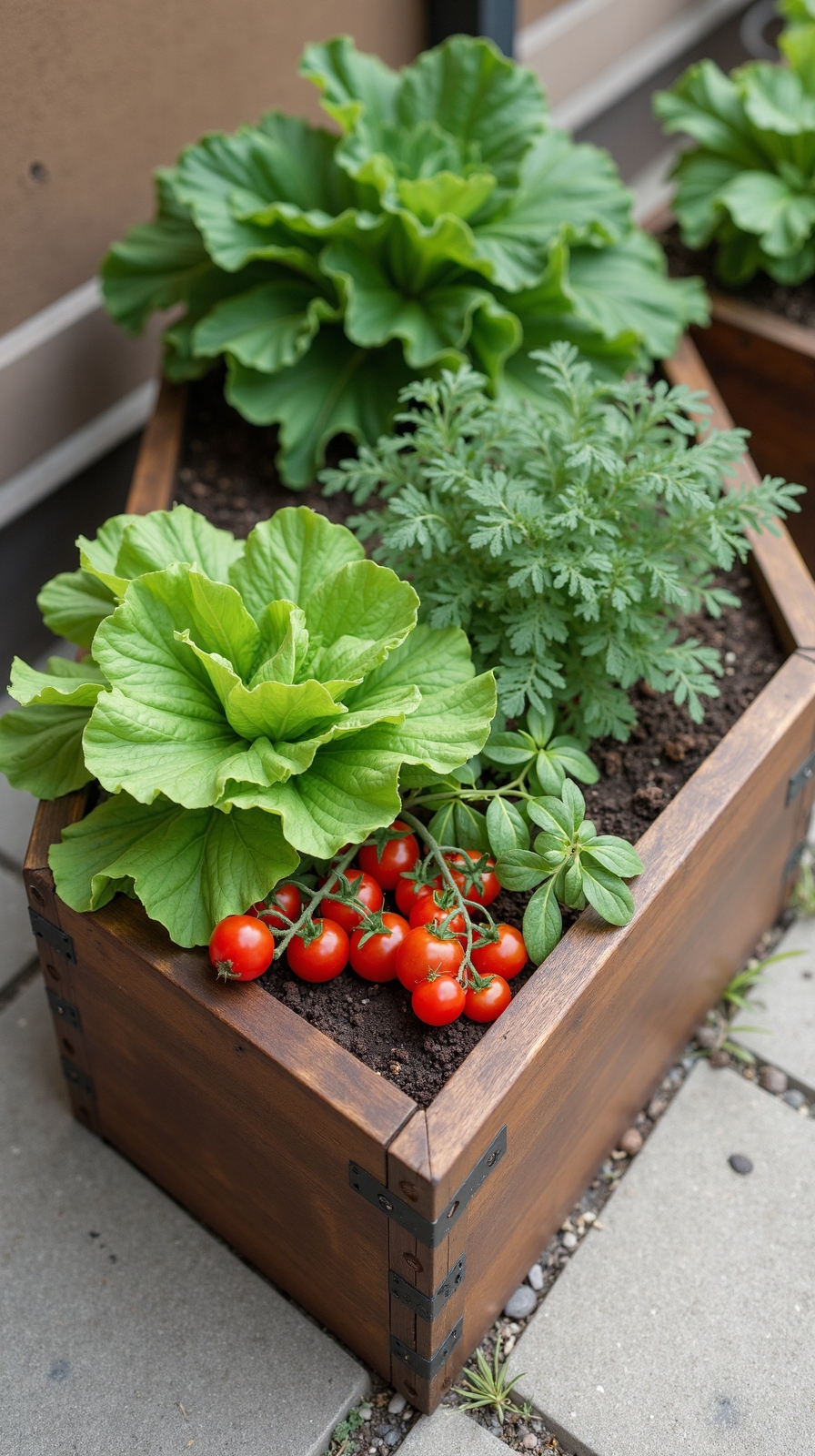 corner triangular patio planters
