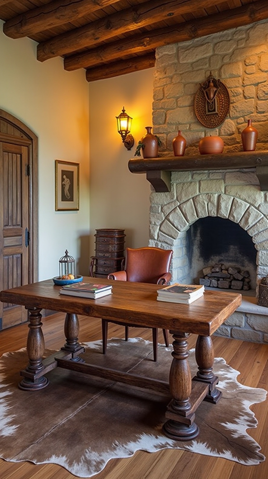 country inspired home office