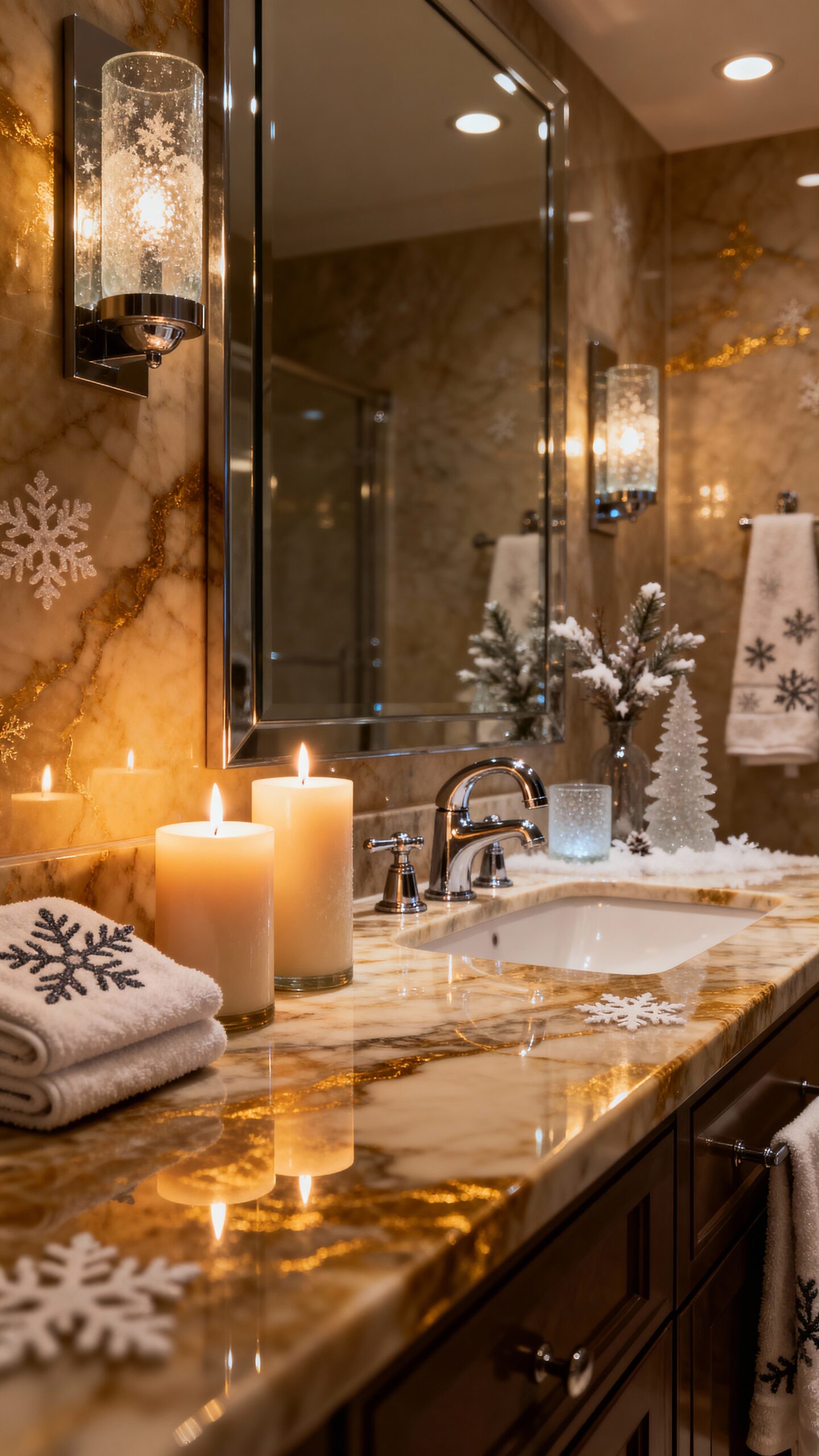 cozy ambience with dimmer lit candles