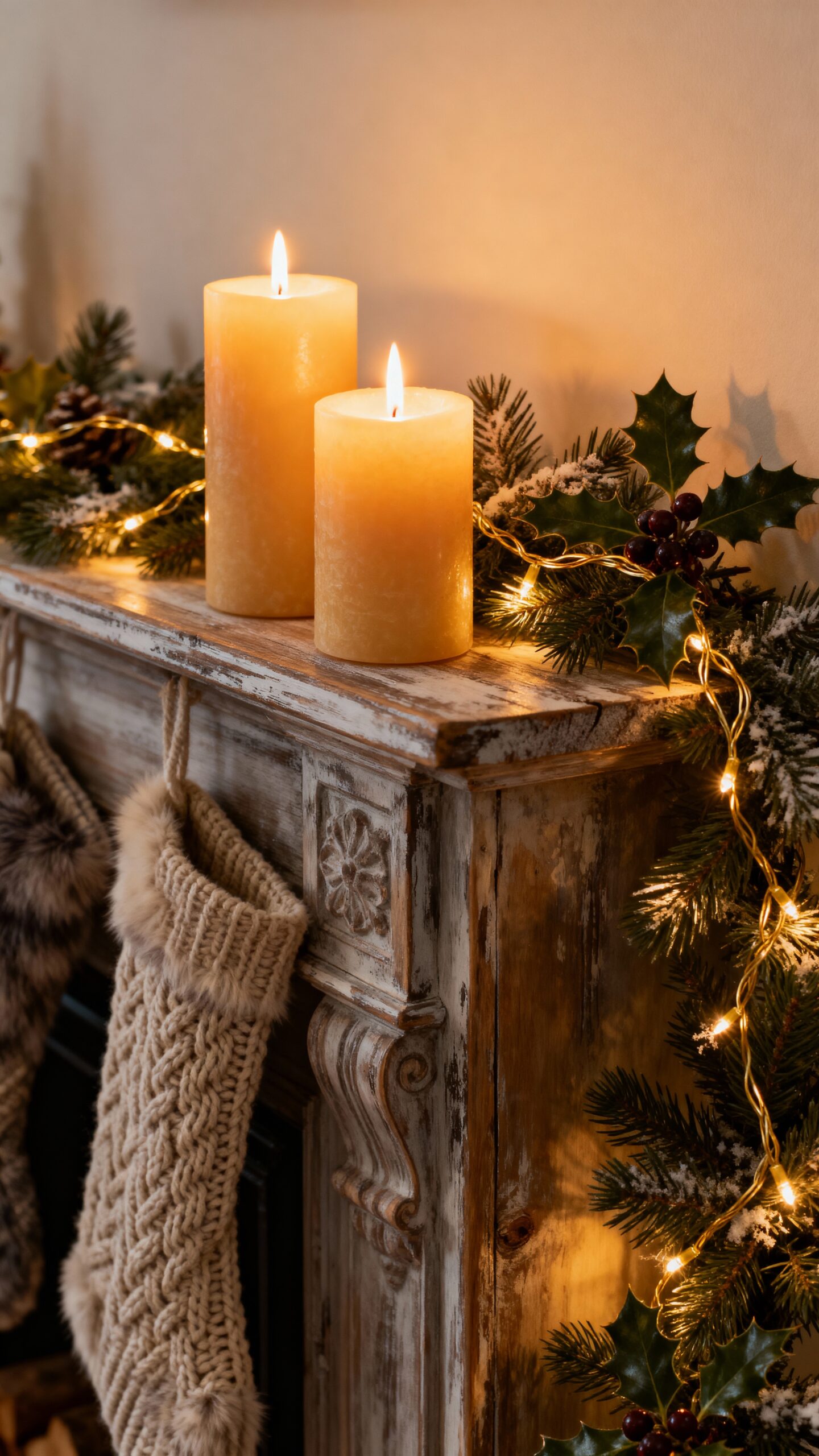 cozy ambient lighting creates winter retreat