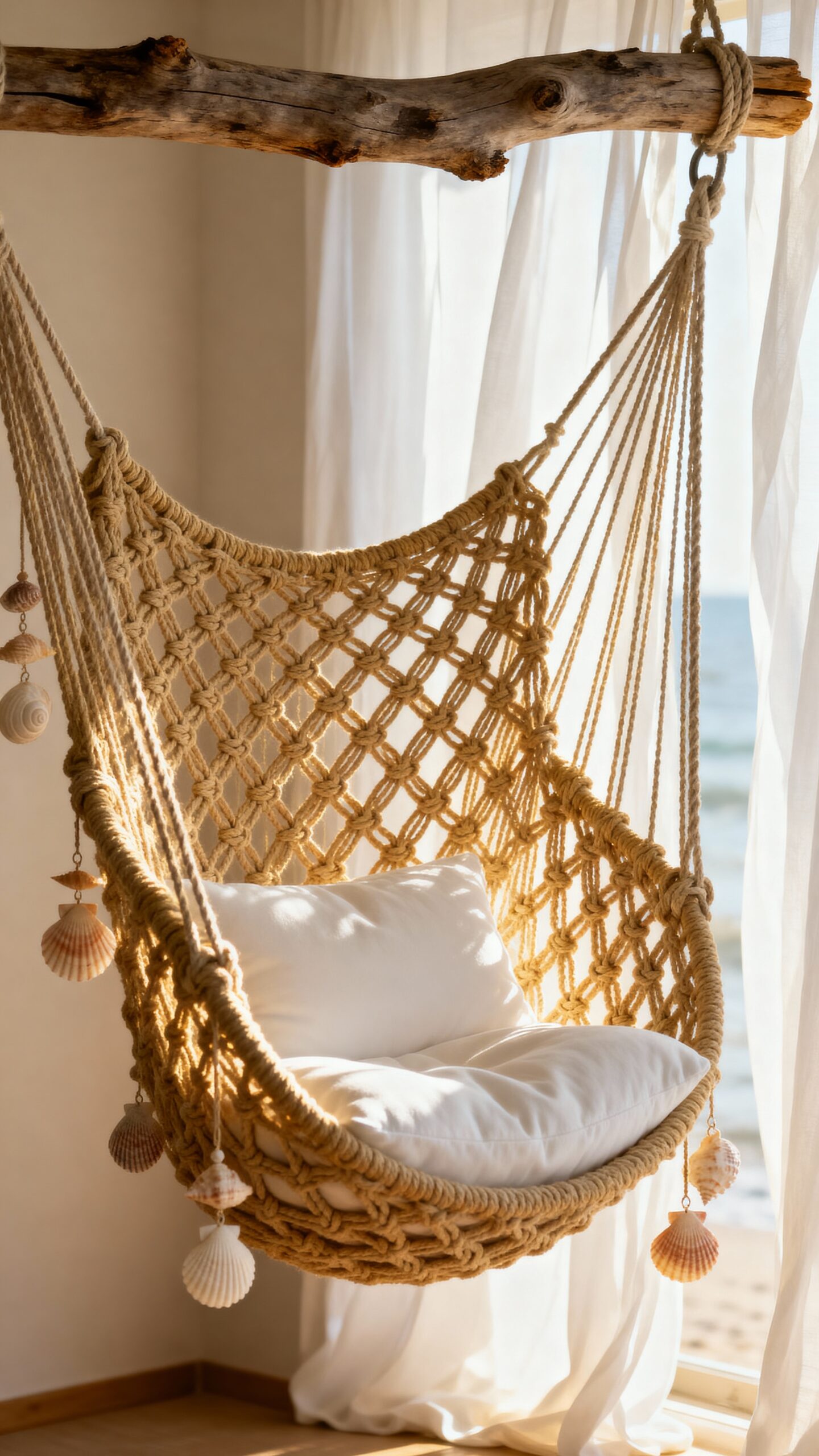 cozy bohemian hammock corner retreat