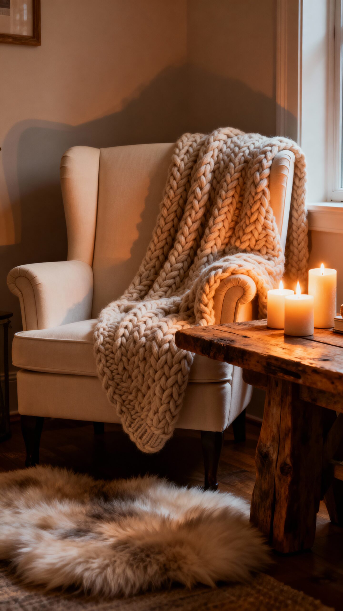 cozy comforting natural hygge inspired