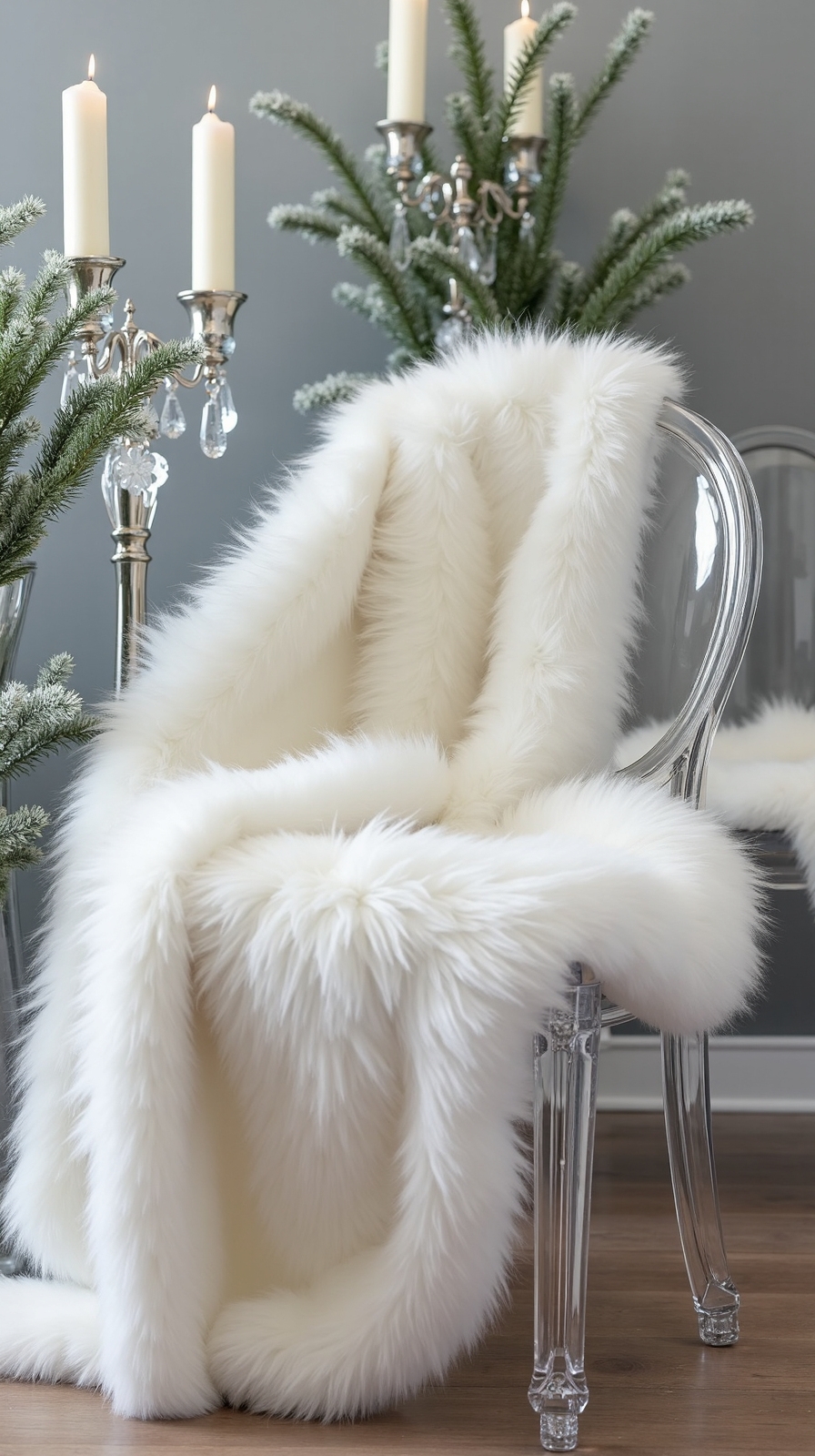 cozy elegant winter event decor