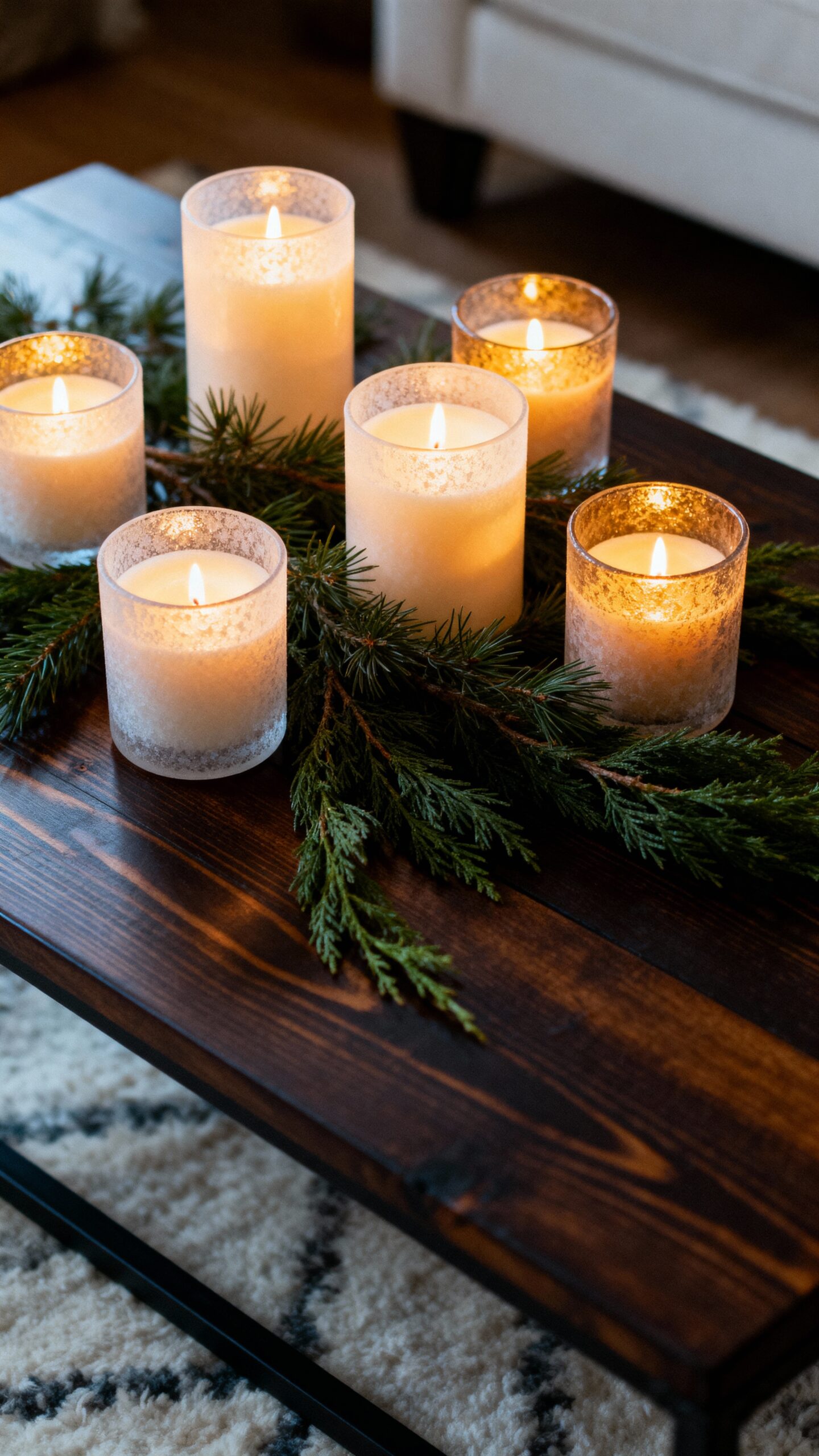 cozy enchanting seasonal inviting candle cluster