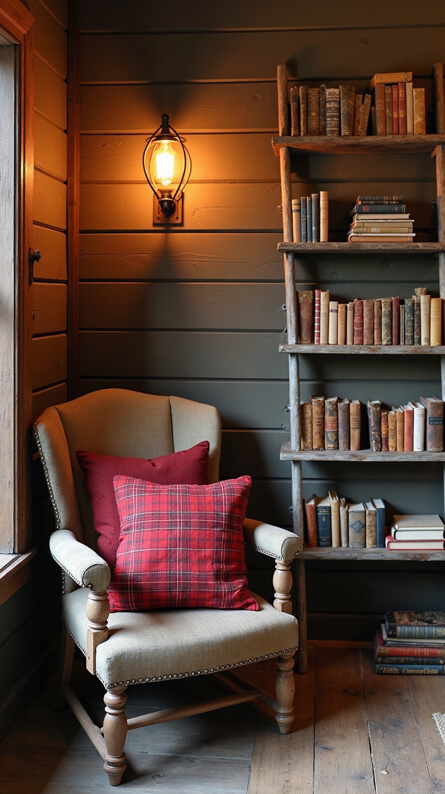 cozy farmhouse reading nook retreat