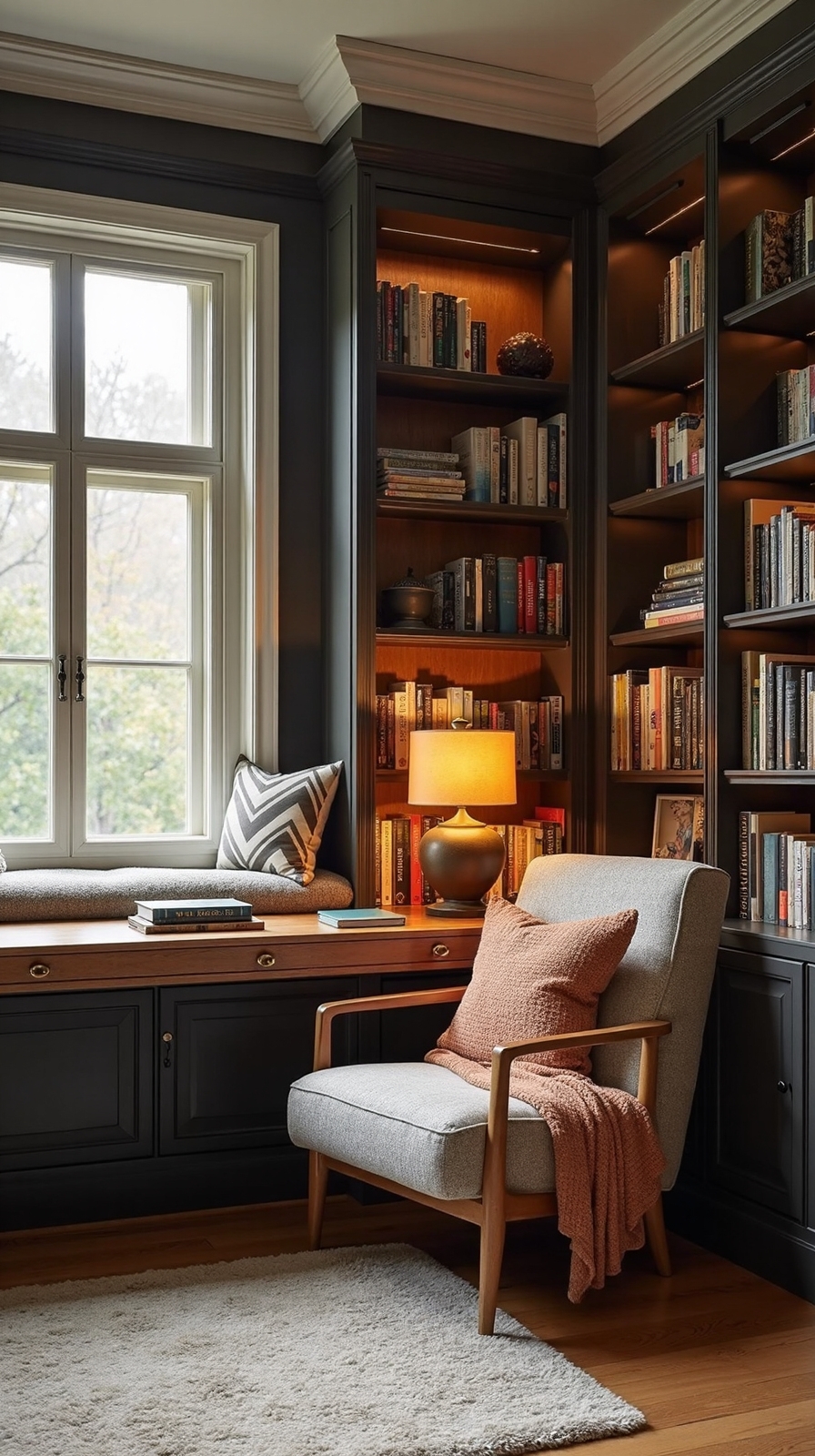 cozy functional comfortable productive sanctuary