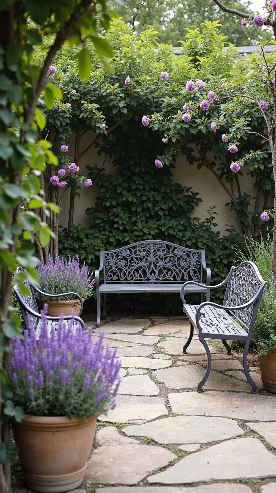 cozy intimate garden conversation nooks