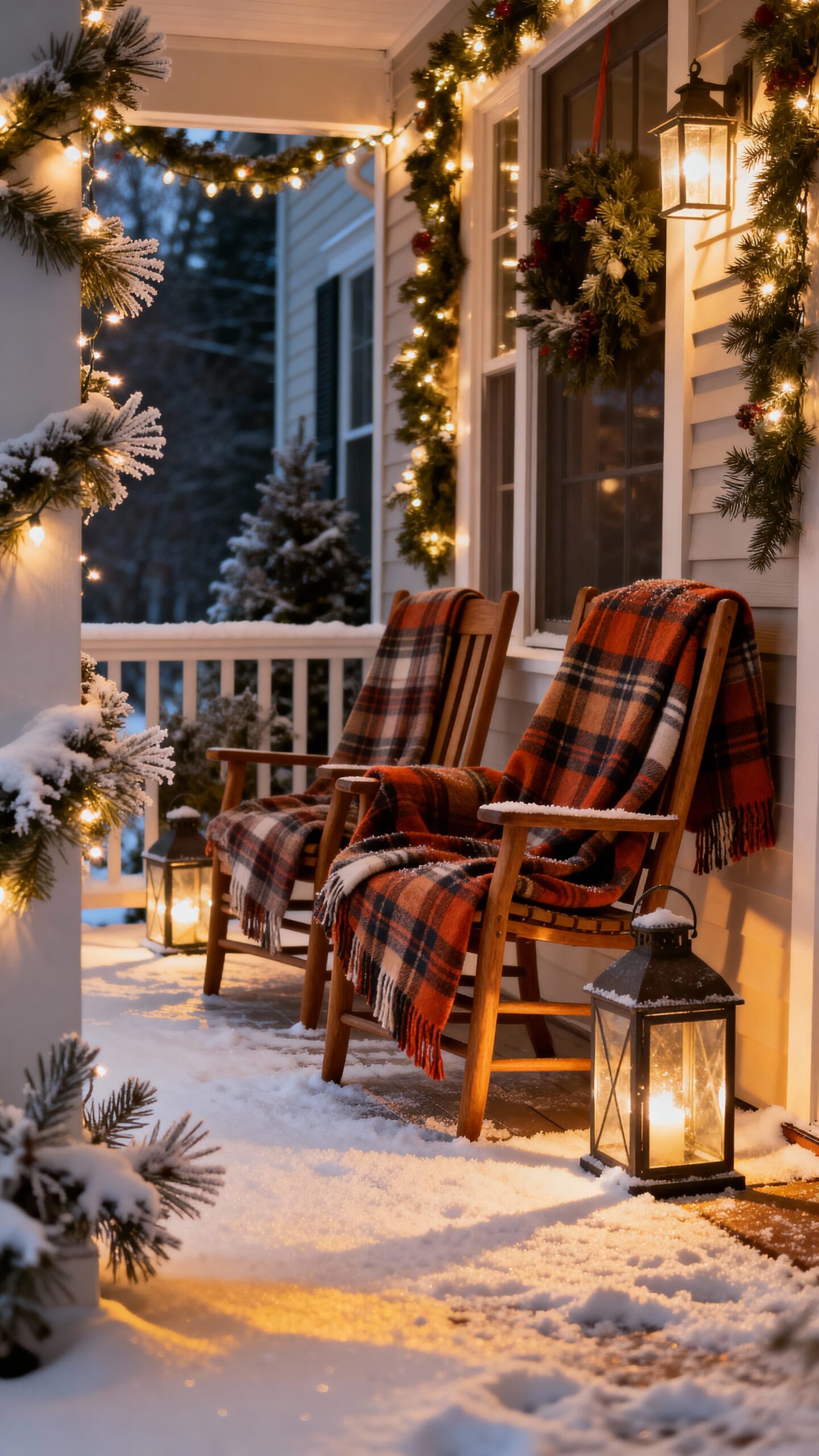 cozy inviting winter outdoor decor