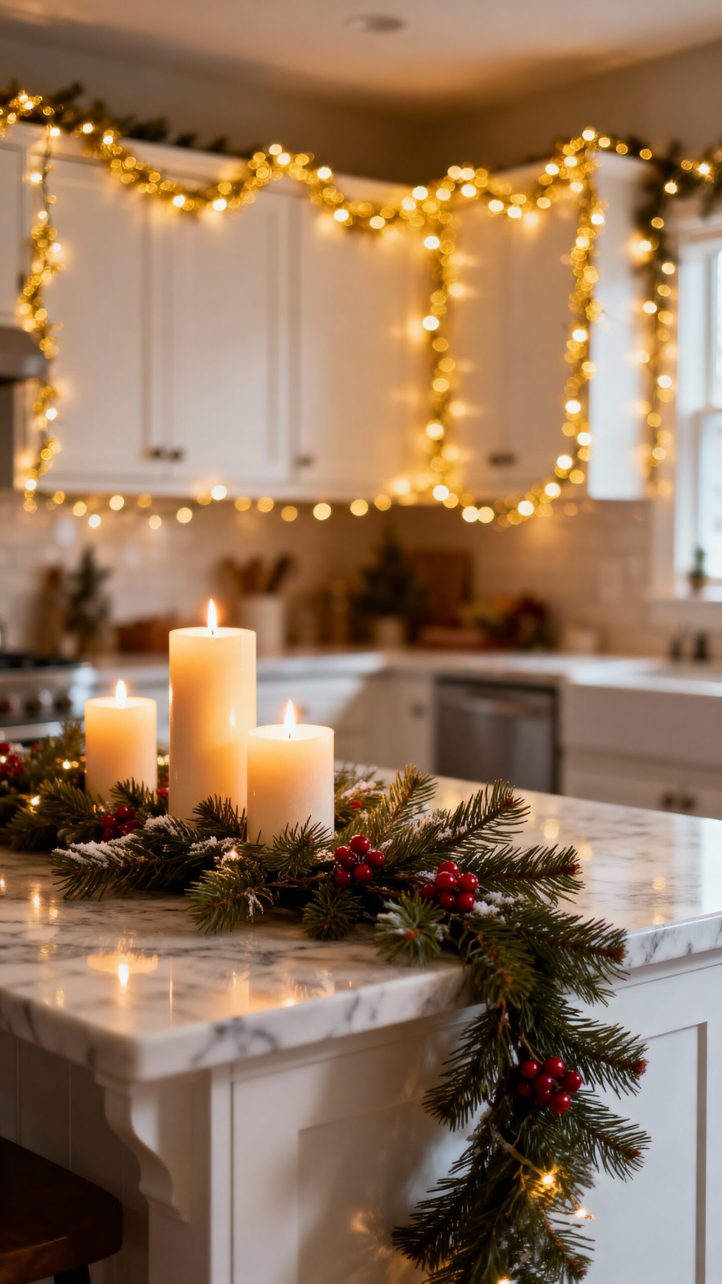 cozy kitchen lighting welcoming ambience