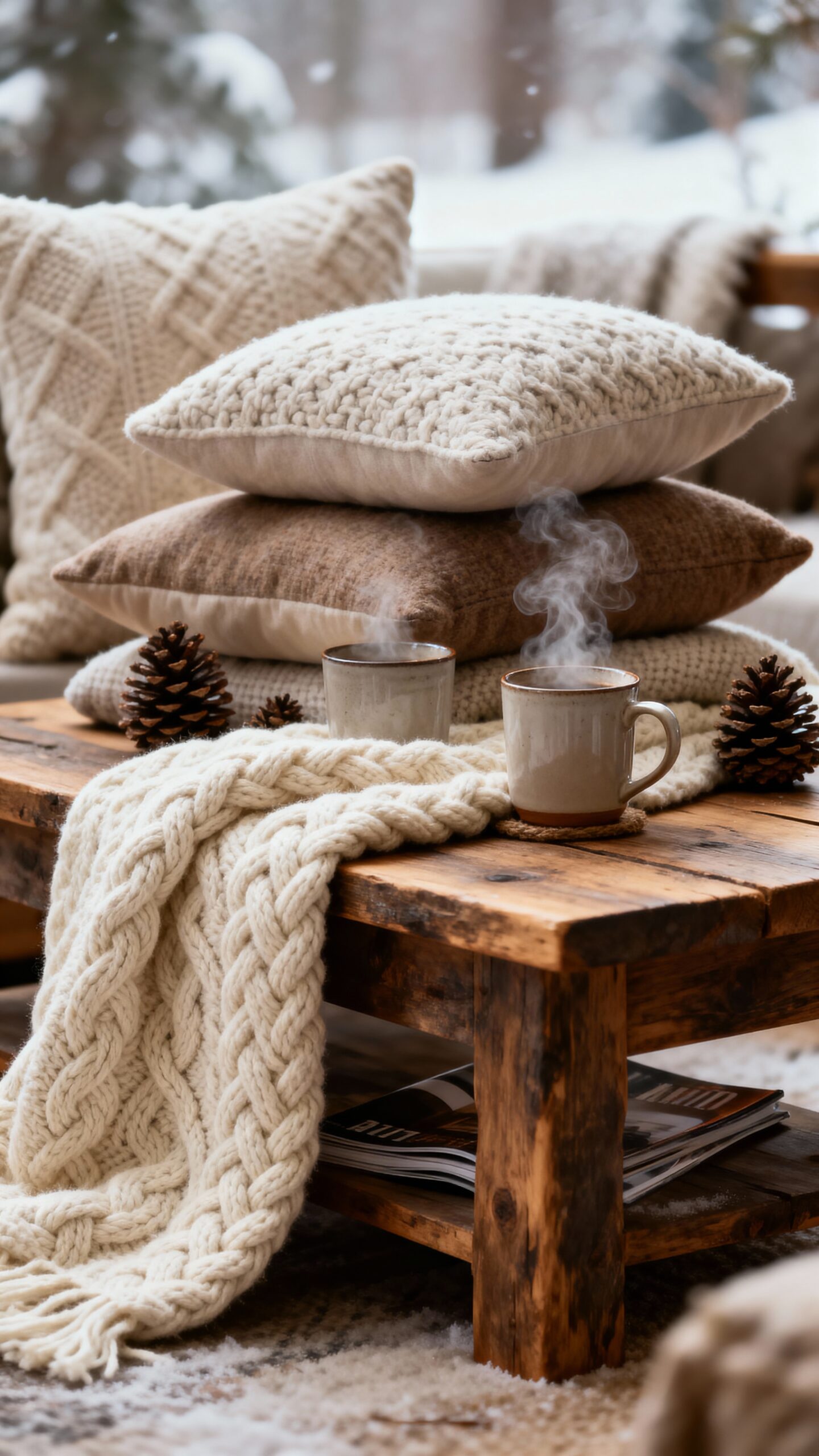 cozy layered textural winter inspired