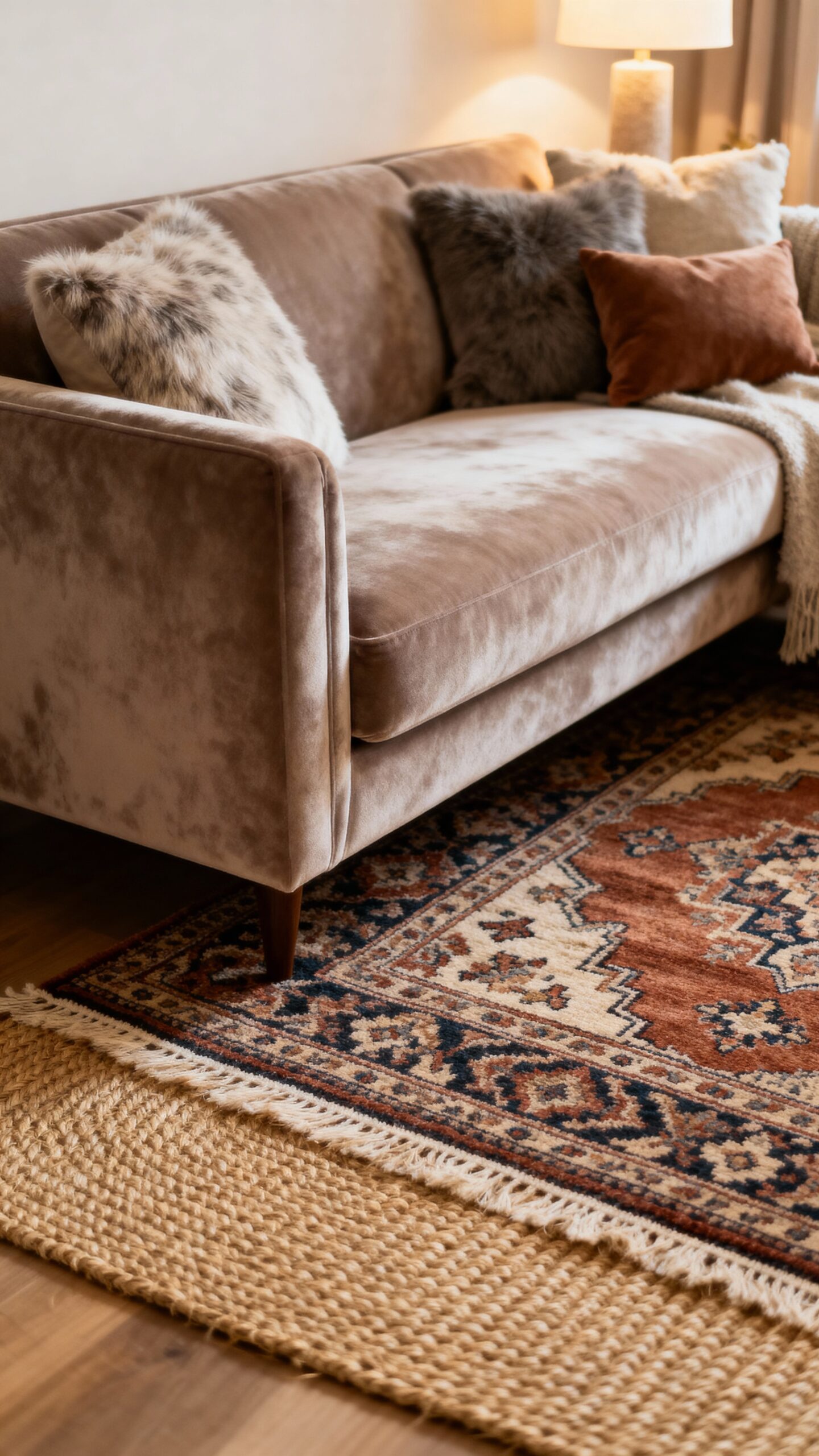 cozy layered textured visual interest