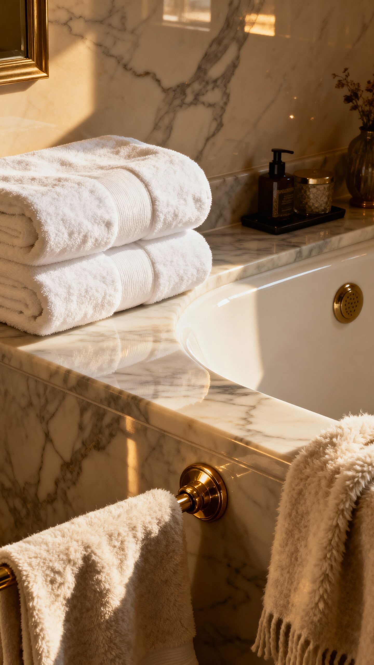 cozy luxurious bathroom textiles for comfort