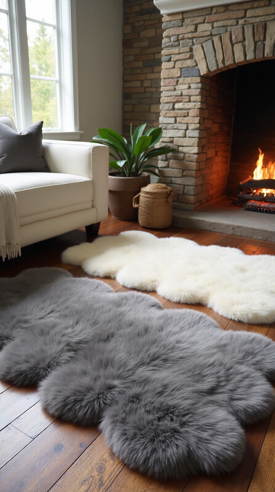 cozy luxurious mountain inspired textured decor