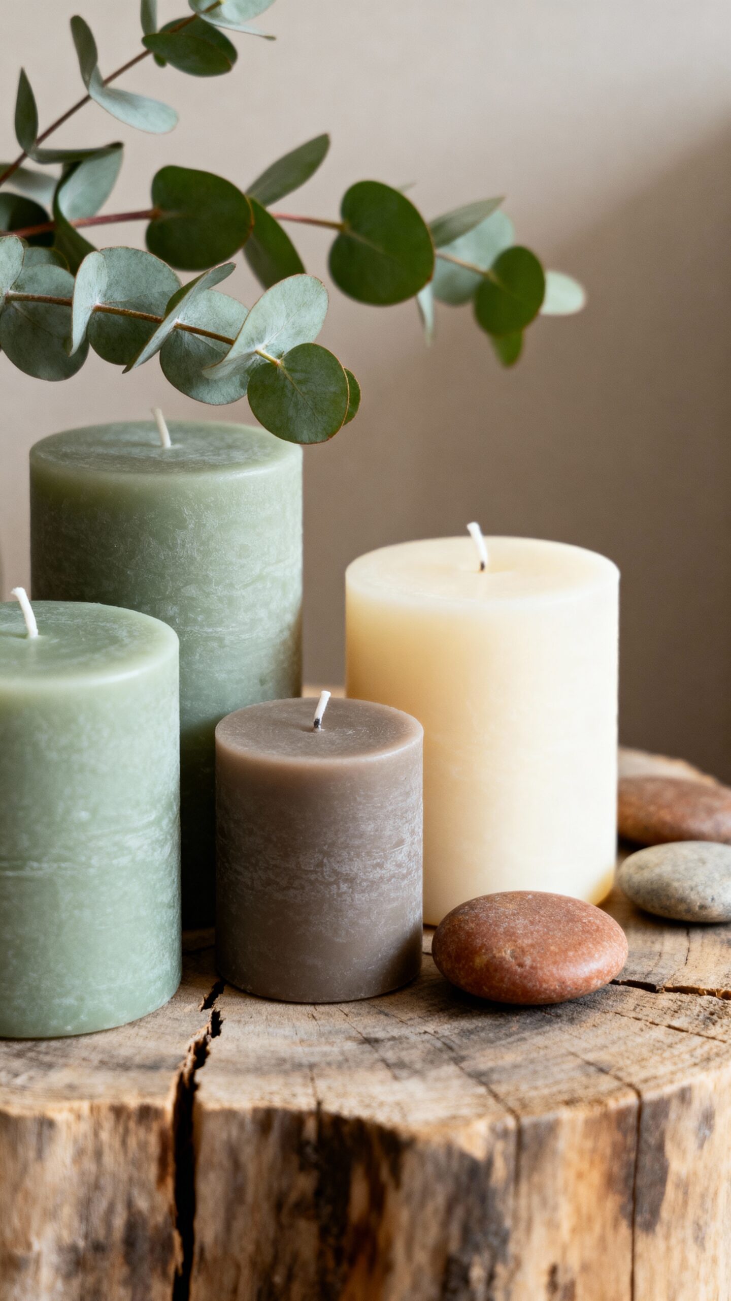 cozy neutral sophisticated candlelit ambiance