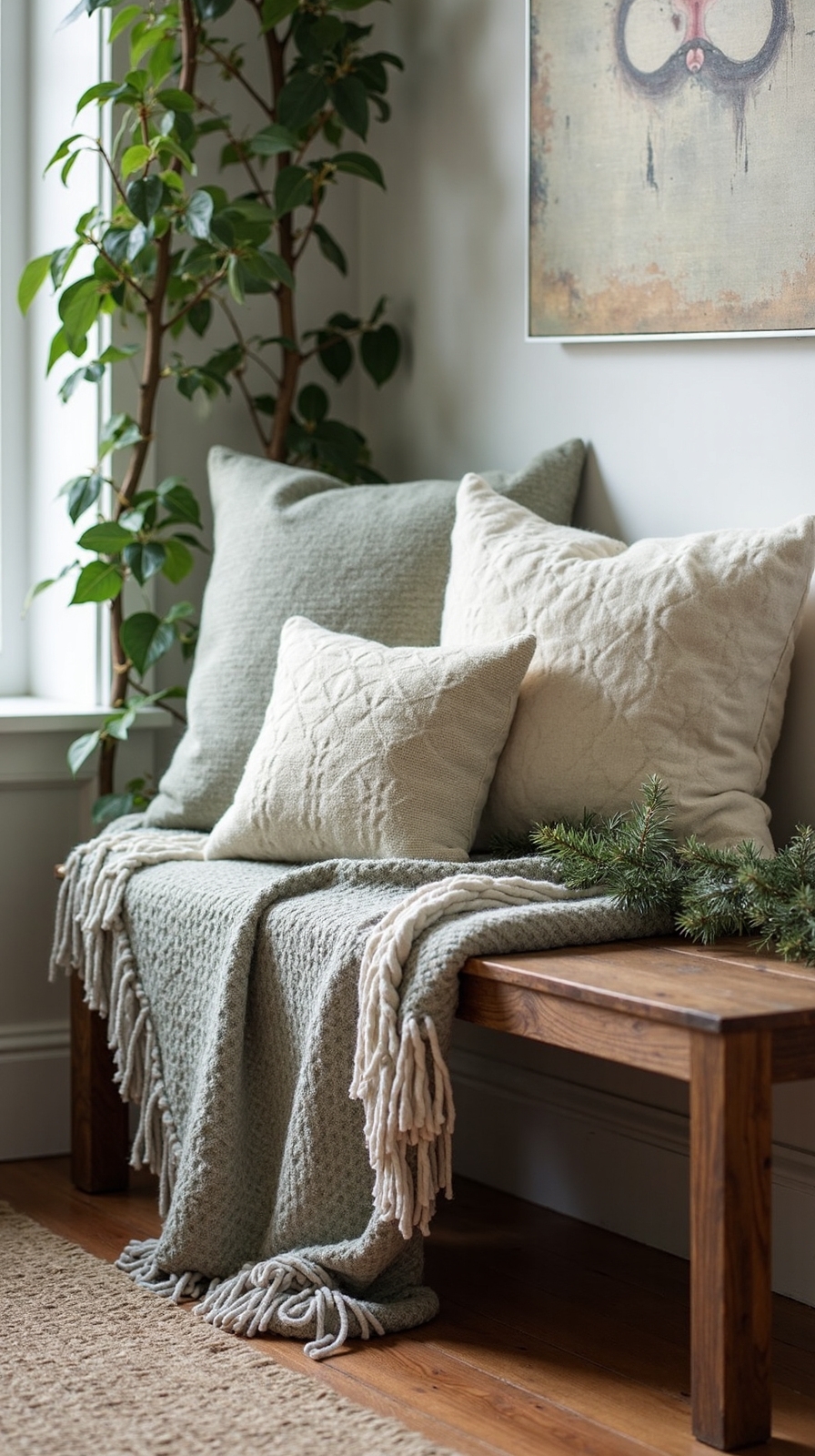 cozy neutral winter farmhouse retreat