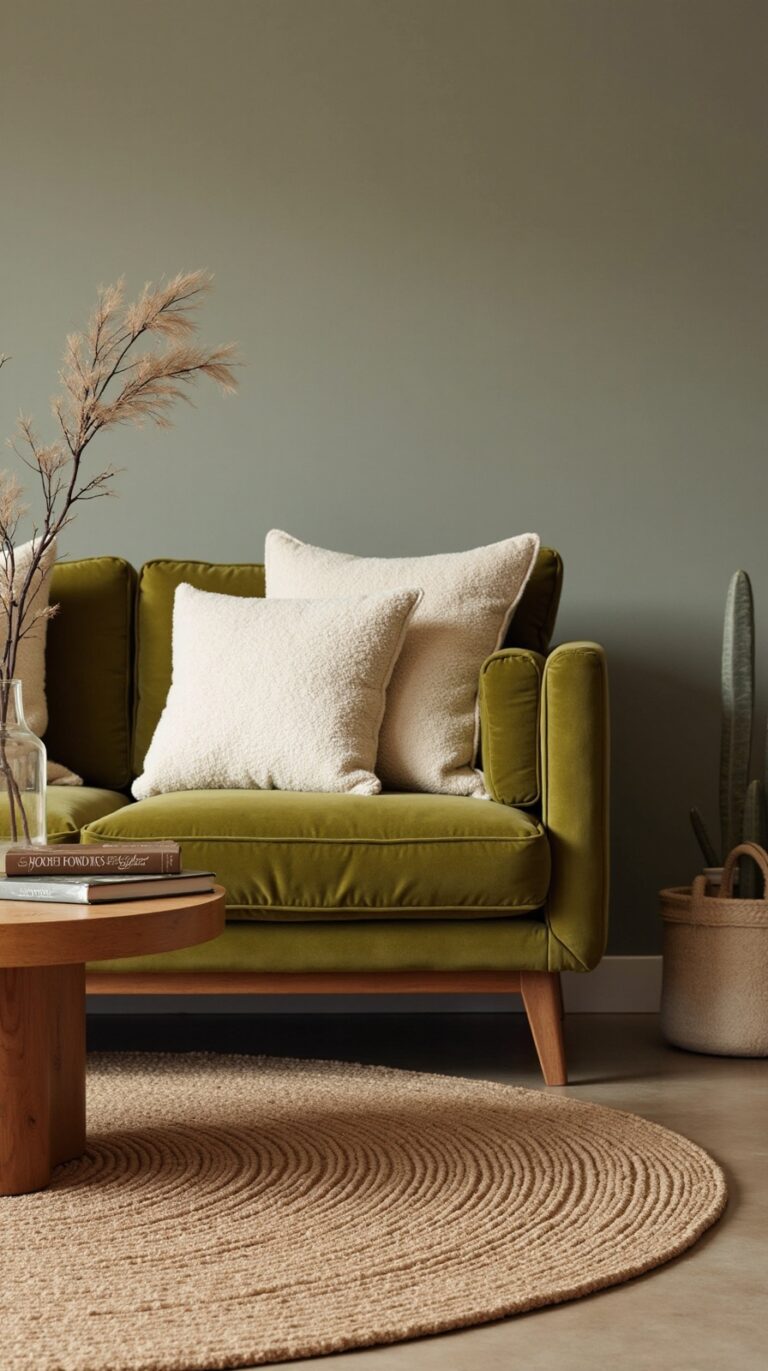 cozy olive charming living room ideas