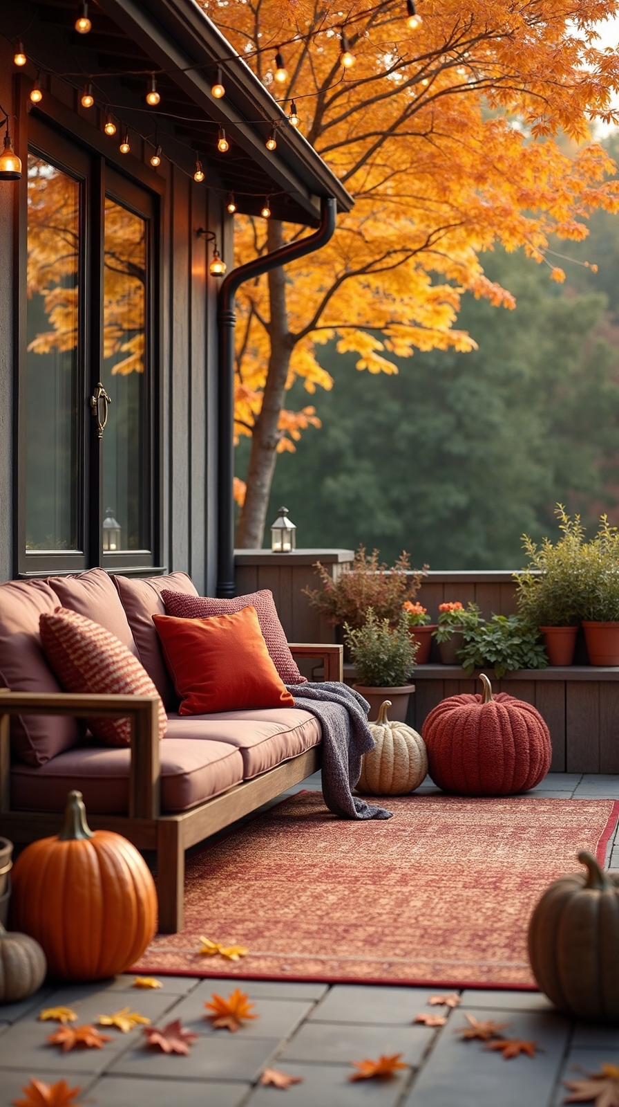 cozy outdoor gathering spaces created