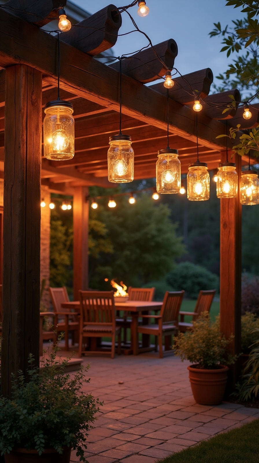 cozy romantic ambient outdoor lighting