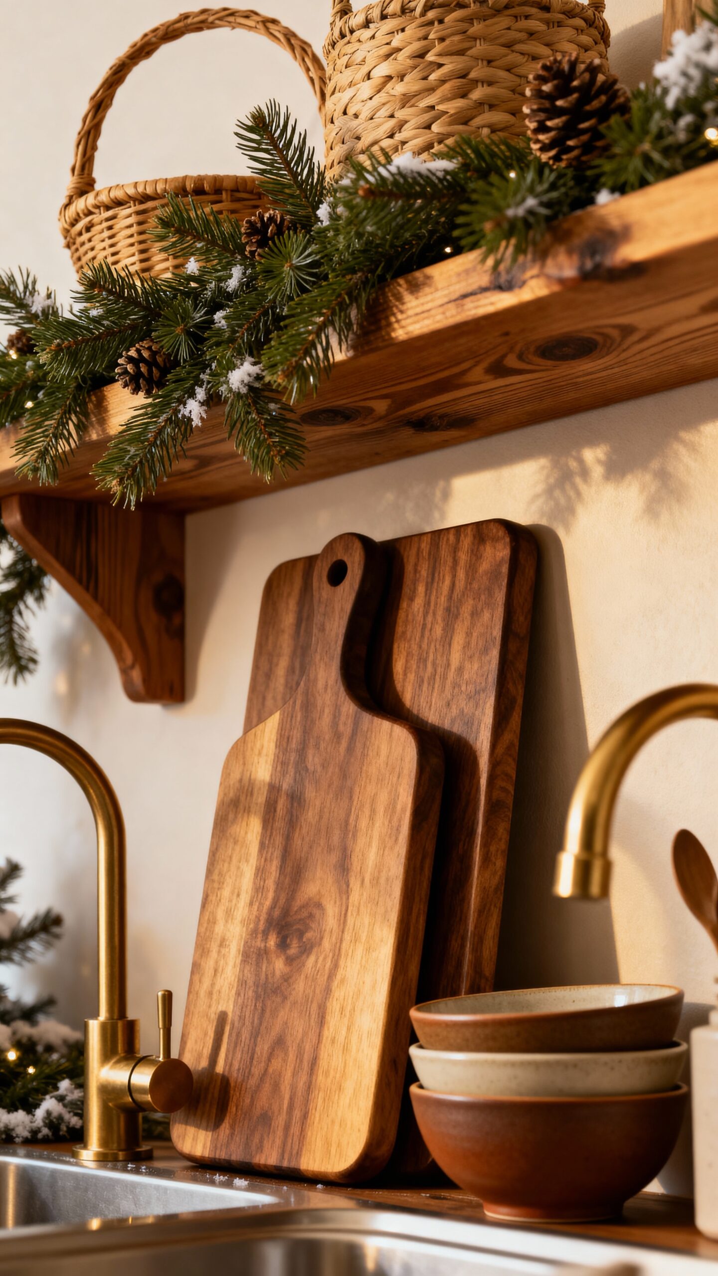 cozy rustic winter kitchen retreat