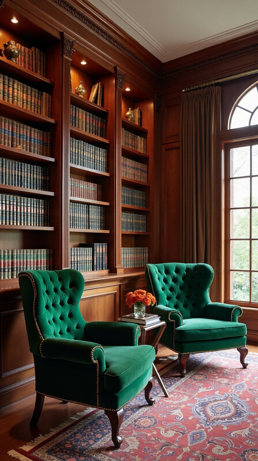 cozy scholarly refined traditional