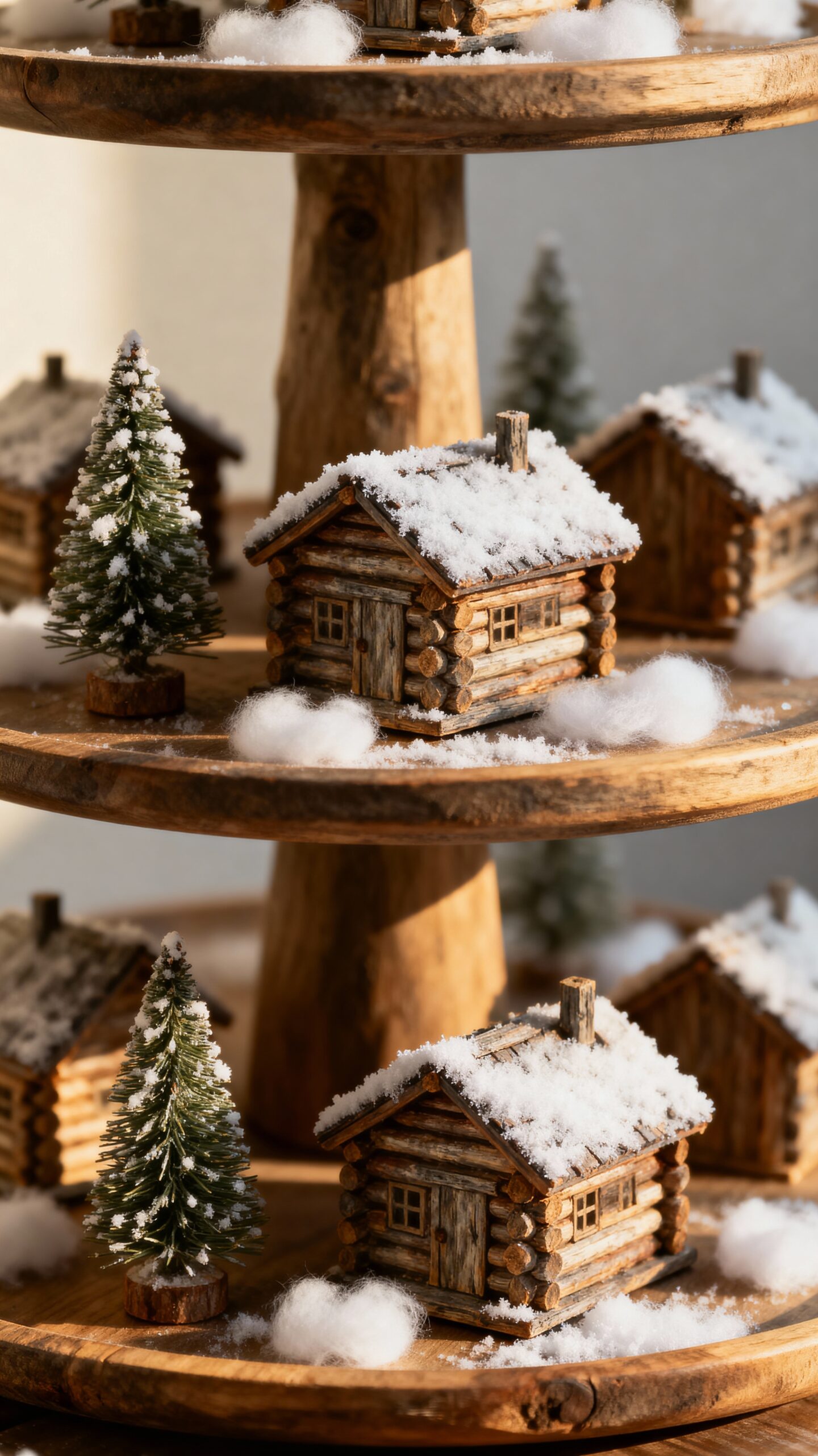 cozy snowy woodland miniature