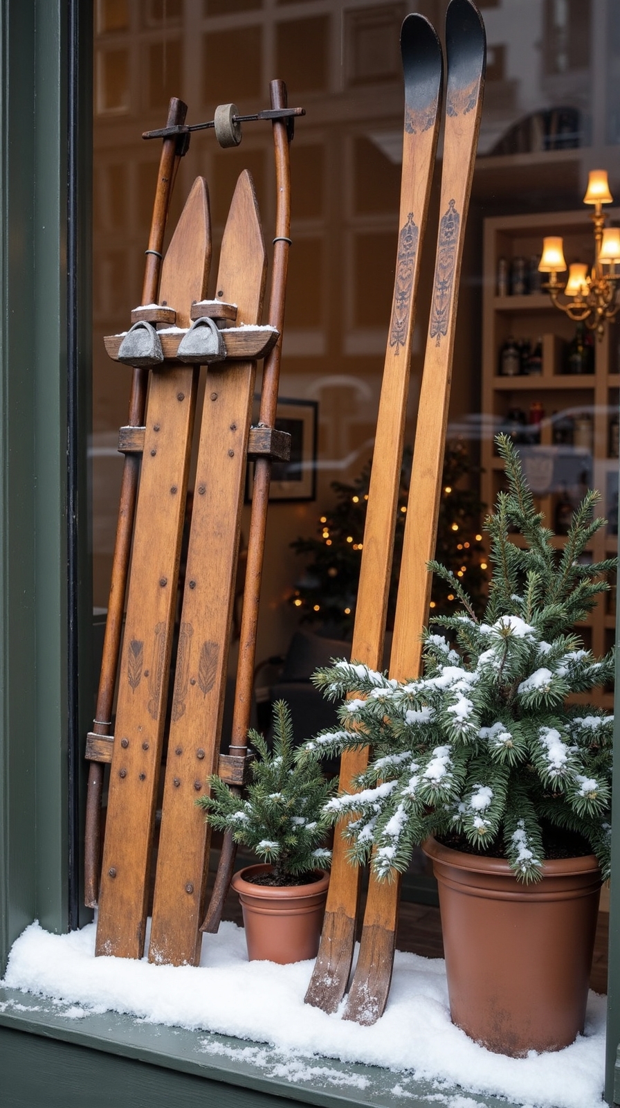 cozy vintage winter decor displays