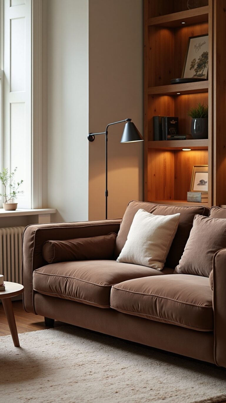 cozy warm inviting living room couch