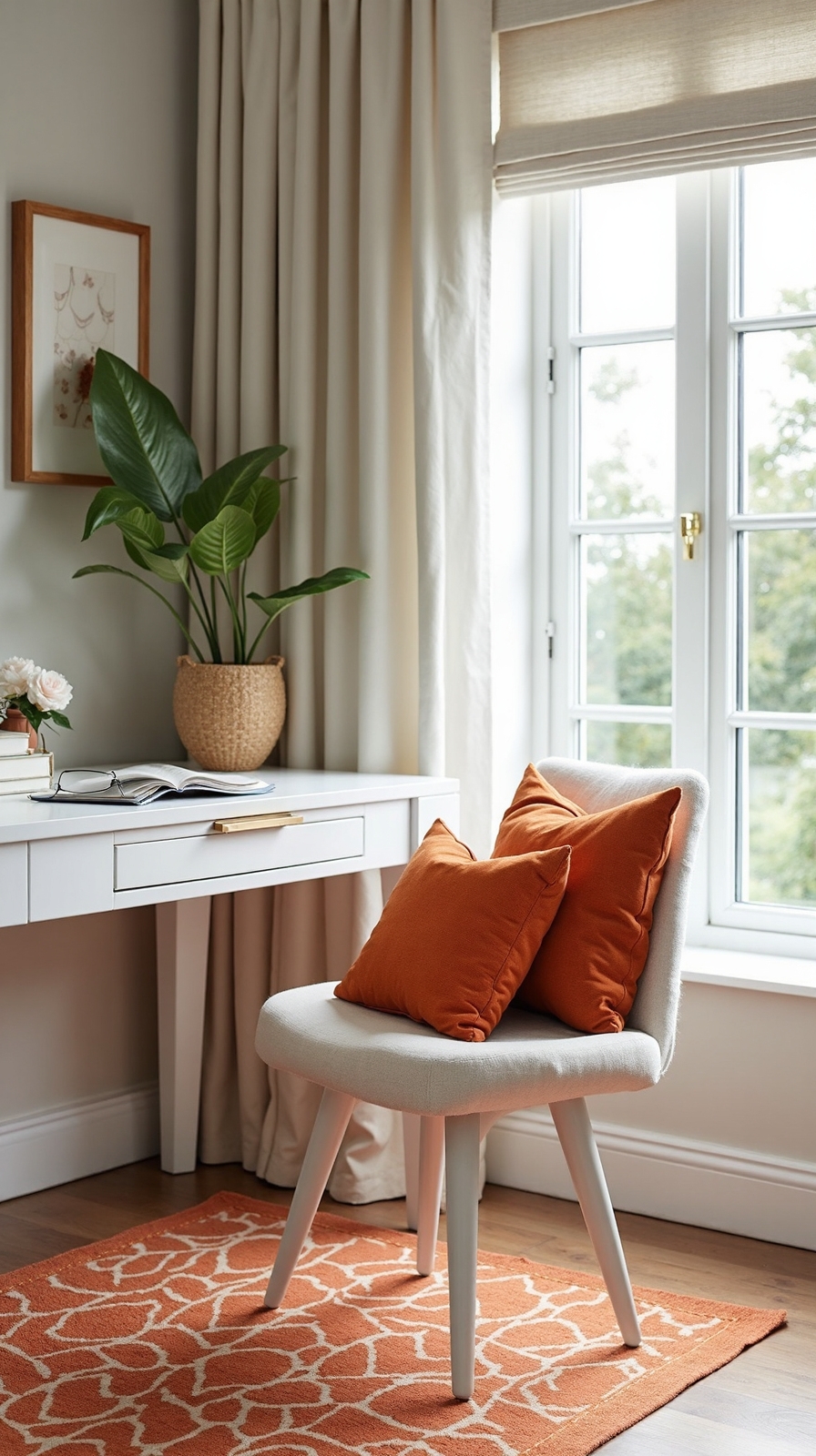 cozy warm inviting office workspace