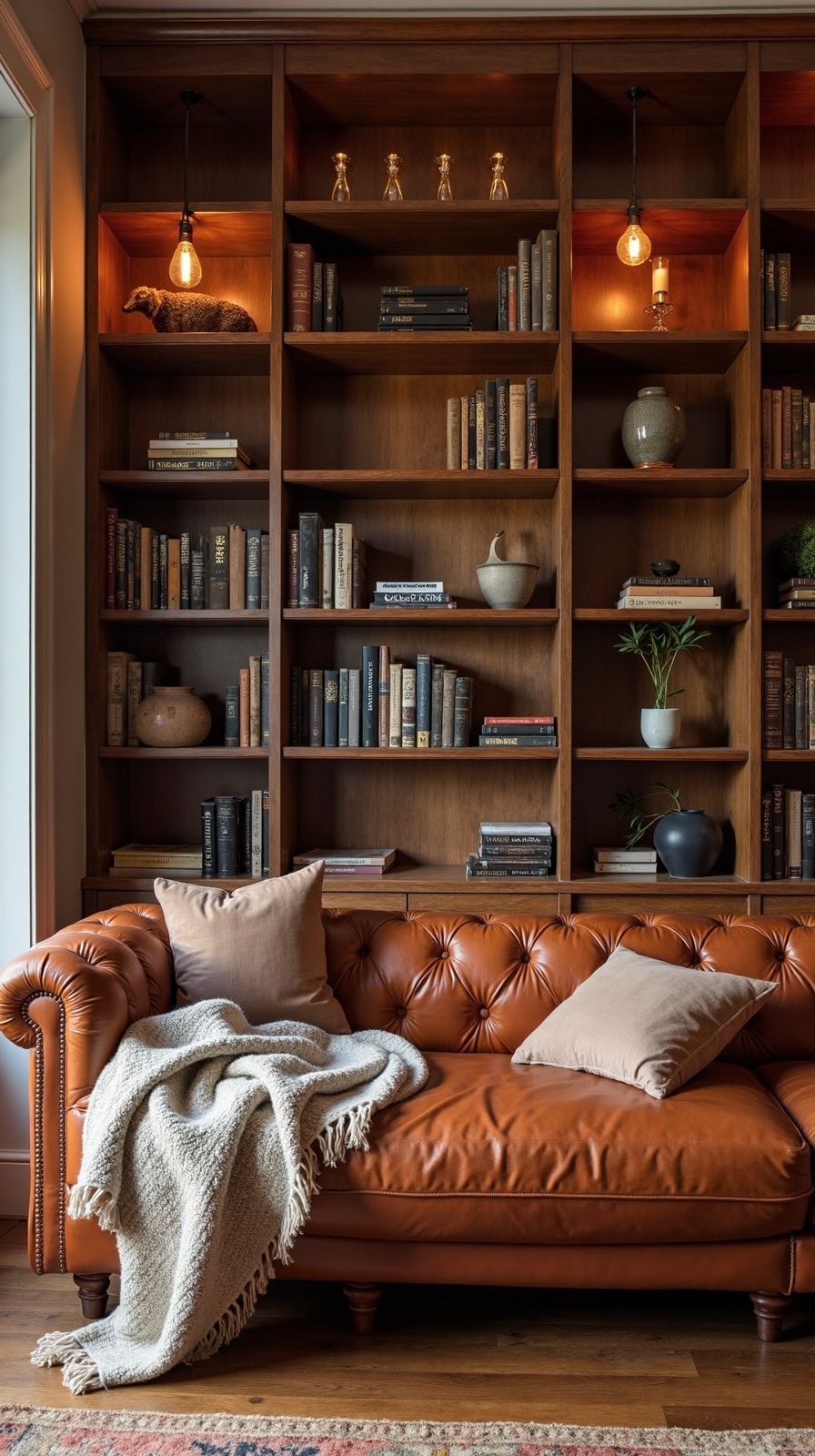 cozy warm inviting sophisticated reading nook