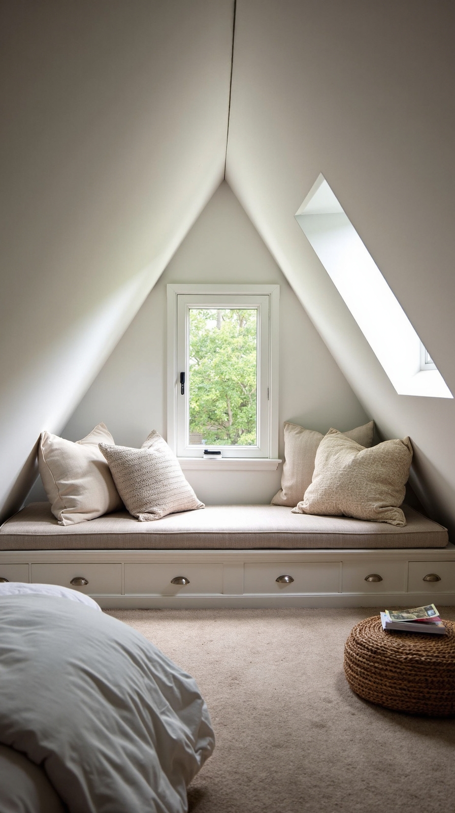 cozy window seating enhances functionality