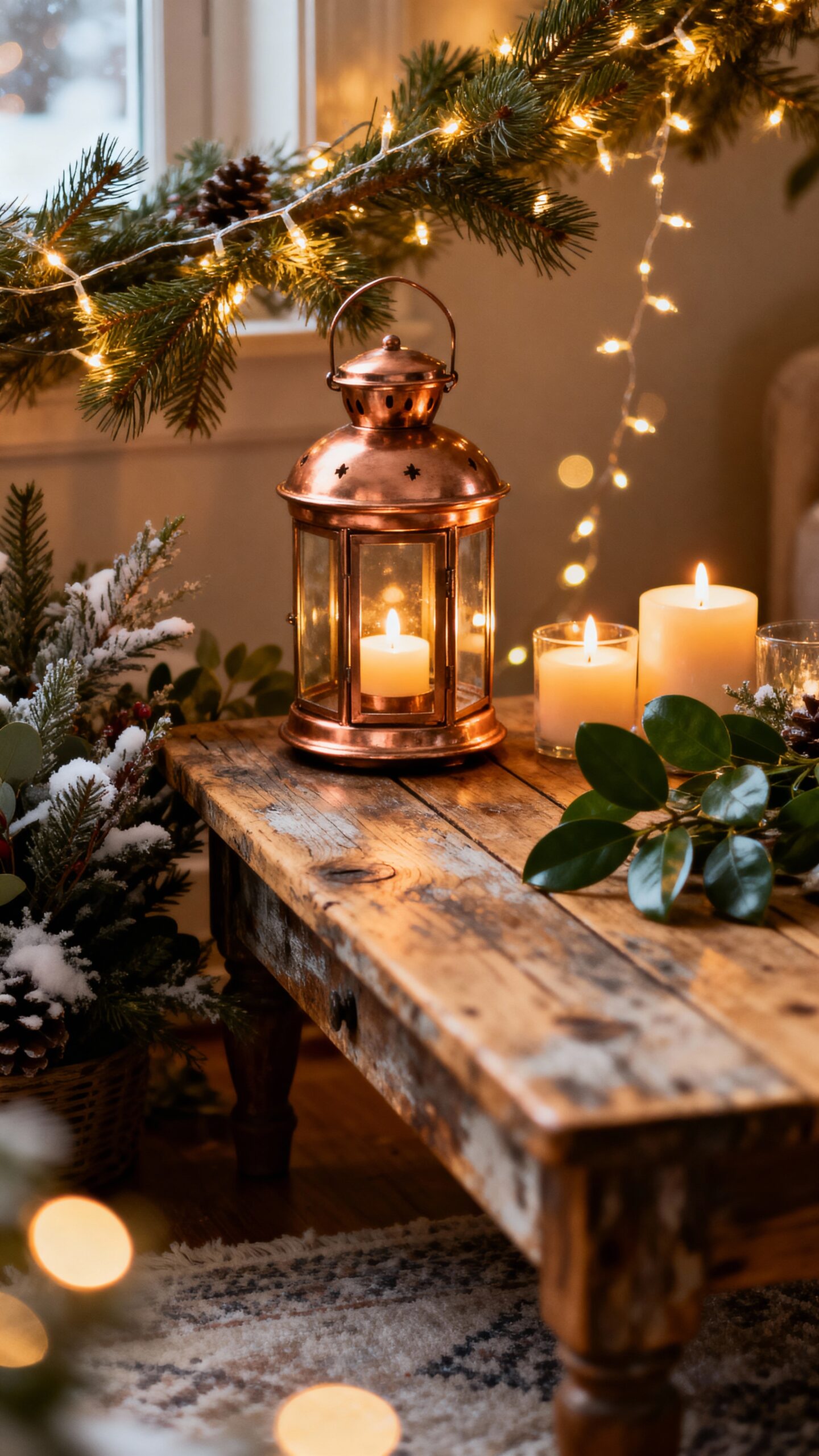 cozy winter lighting centerpiece magic