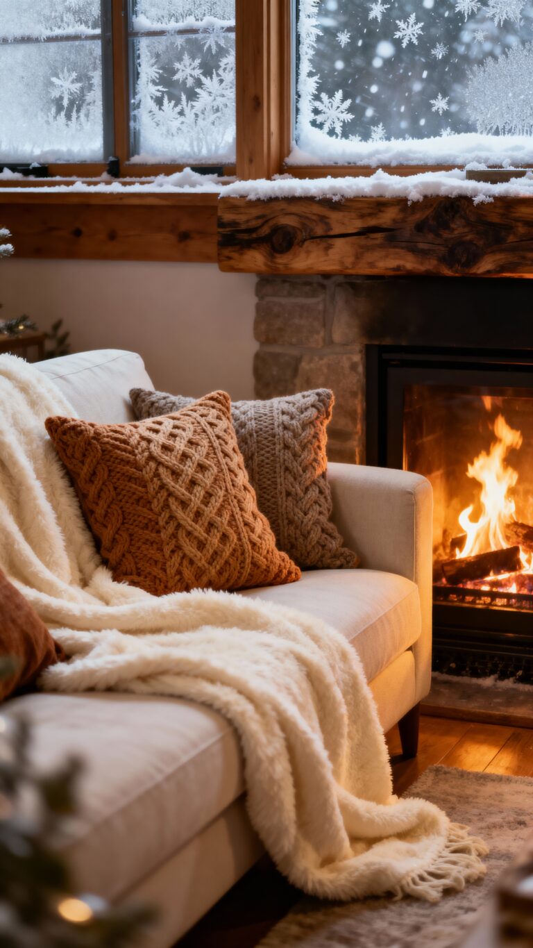 cozy winter living room inspiration