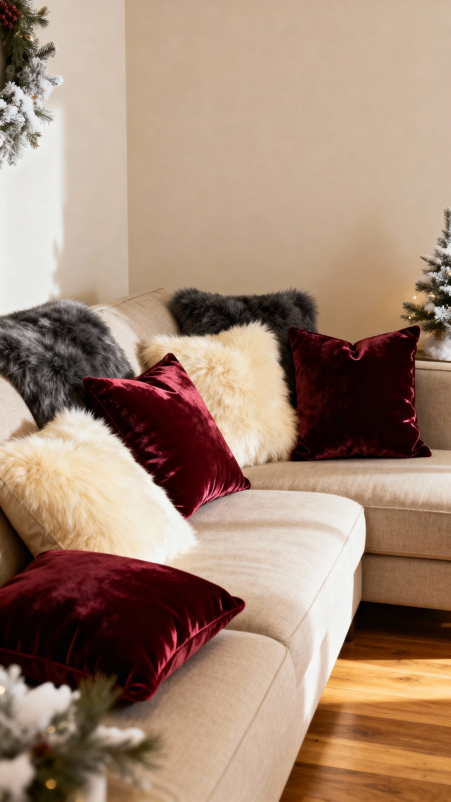 cozy winter living room transformation