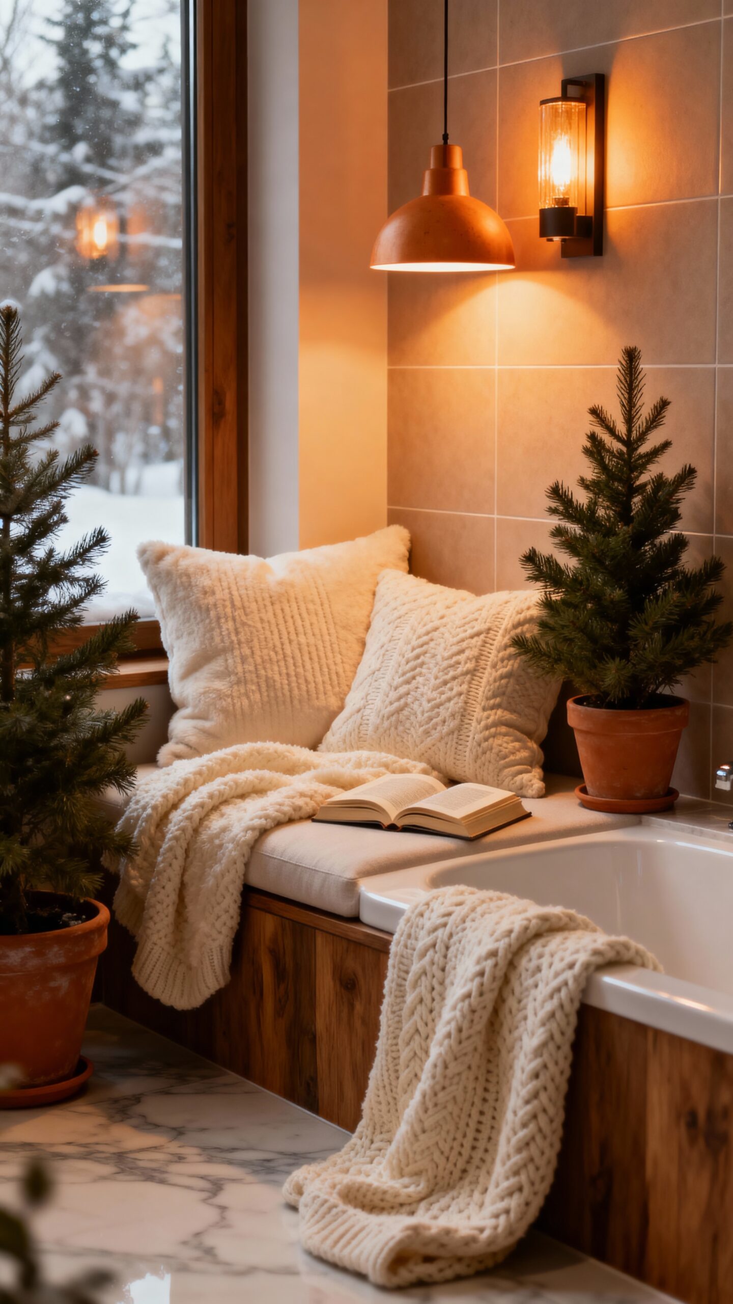 cozy winter reading retreat oasis