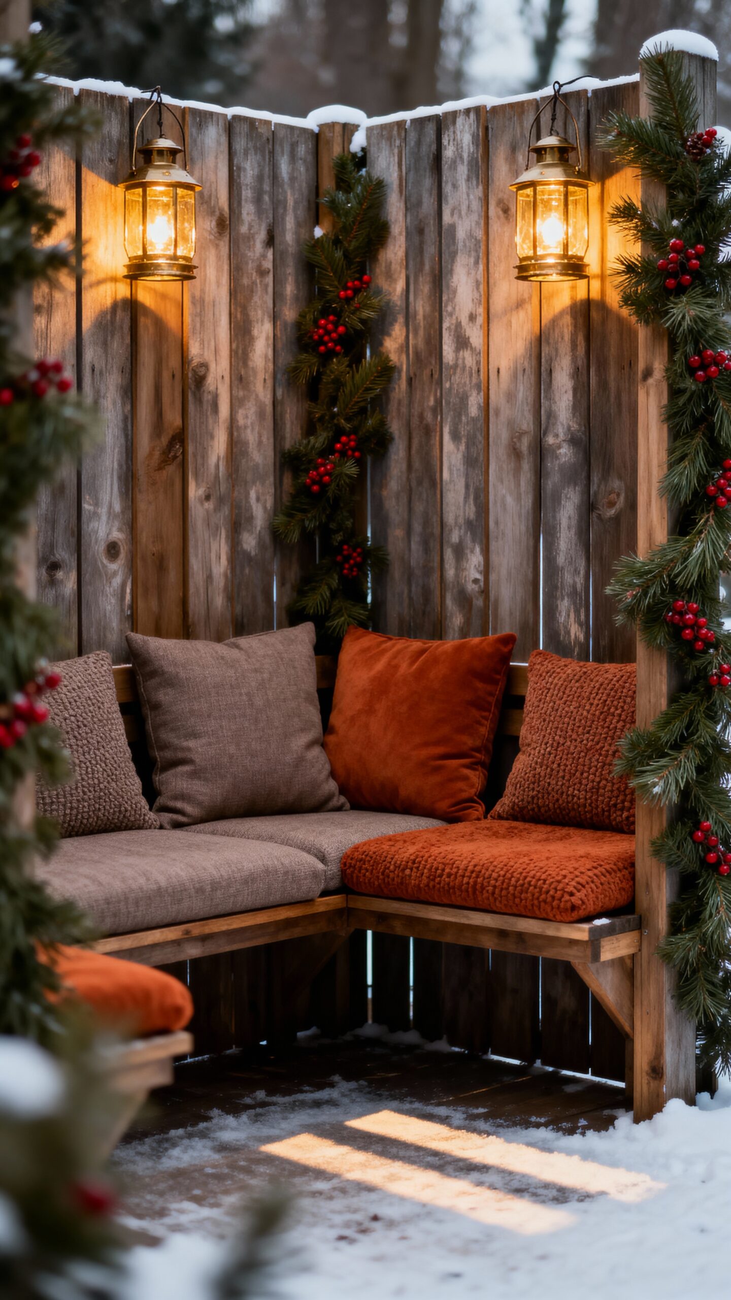 cozy winter retreats with windbreaks