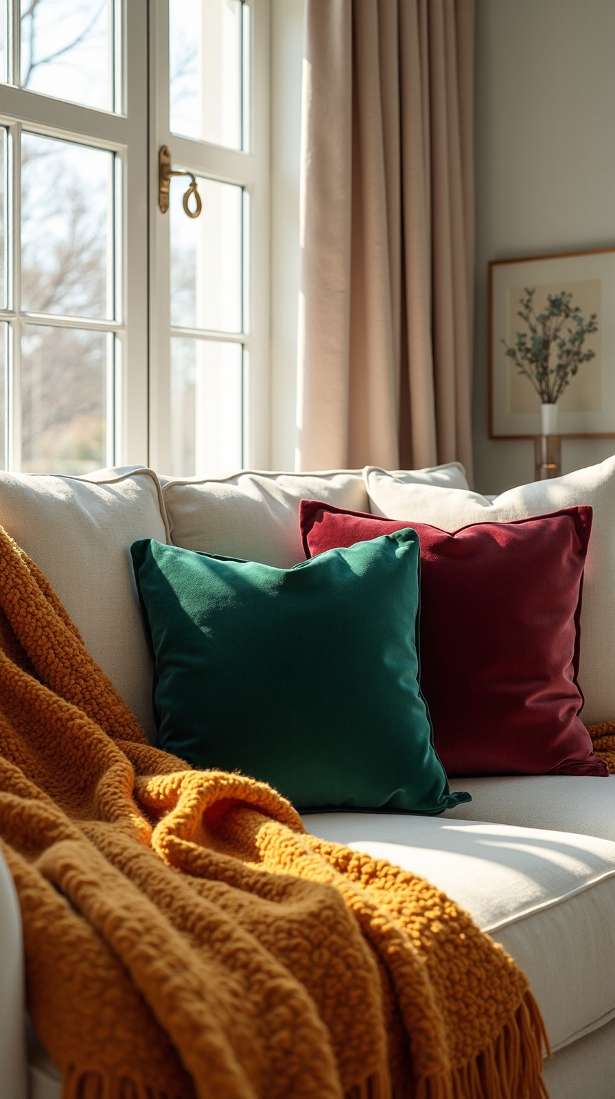 cozy winter sanctuary with rich textures