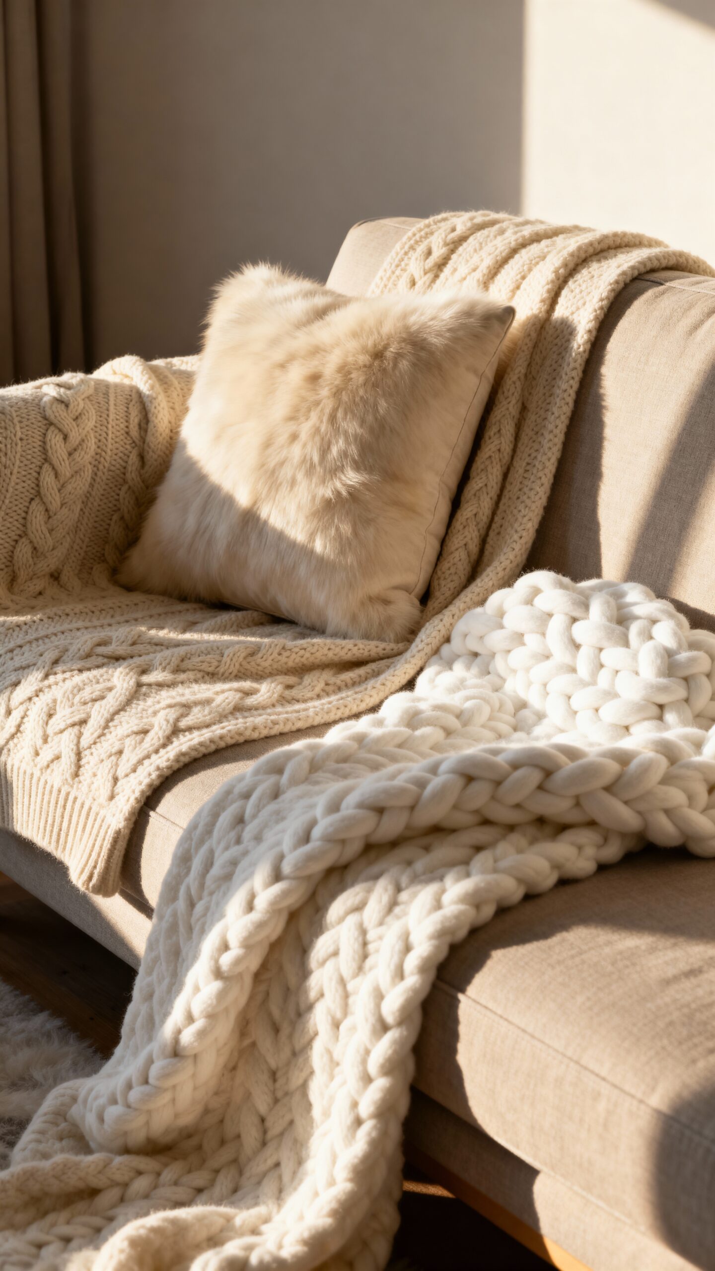 cozy winter white textile sanctuary