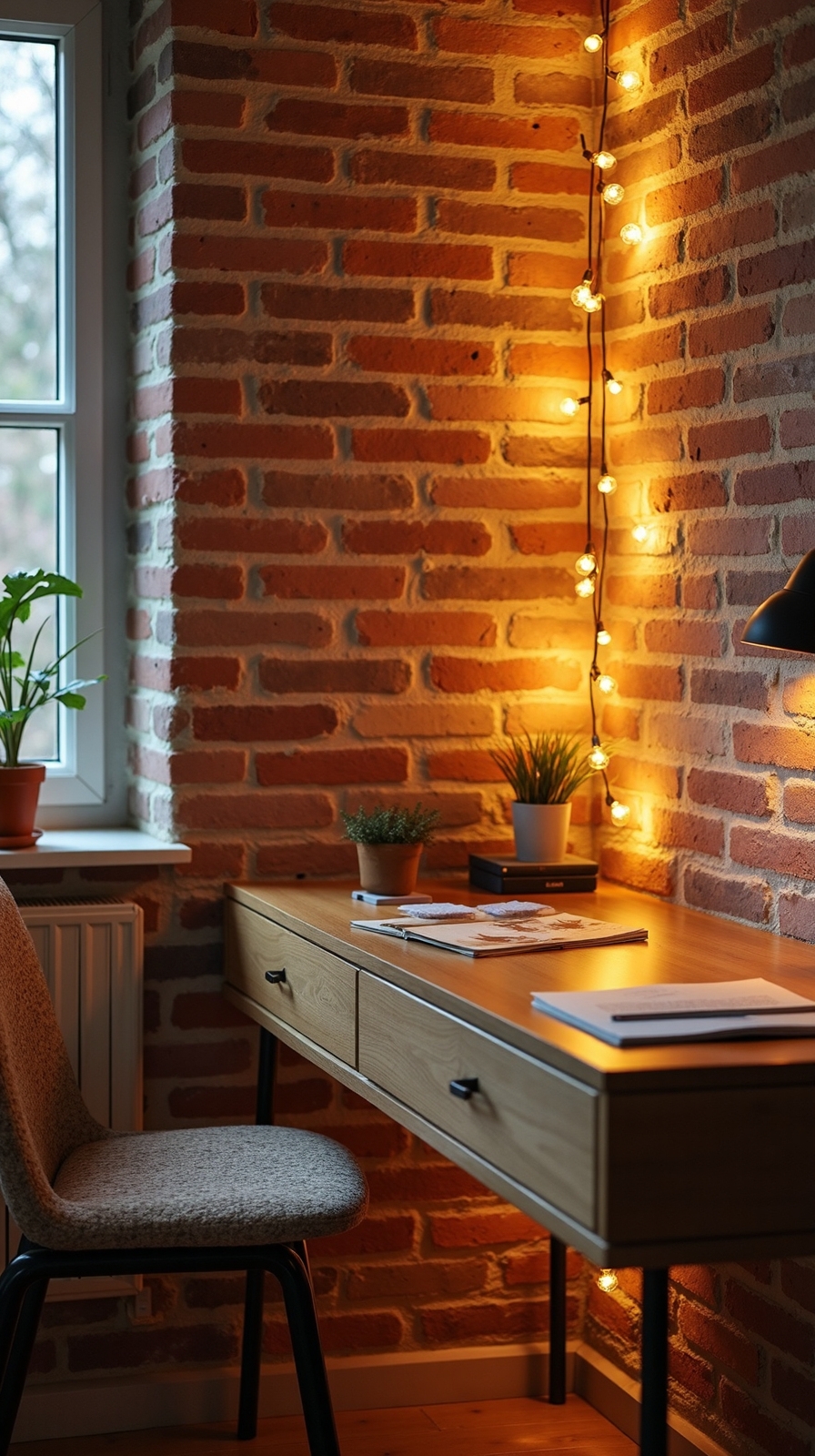 cozy workspace lighting ambiance transformation