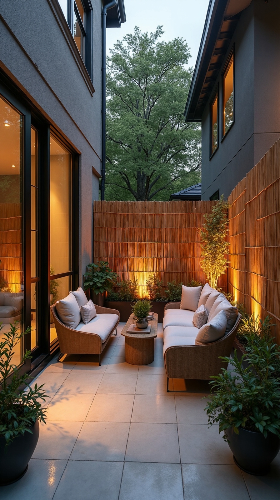 create intimate outdoor retreats