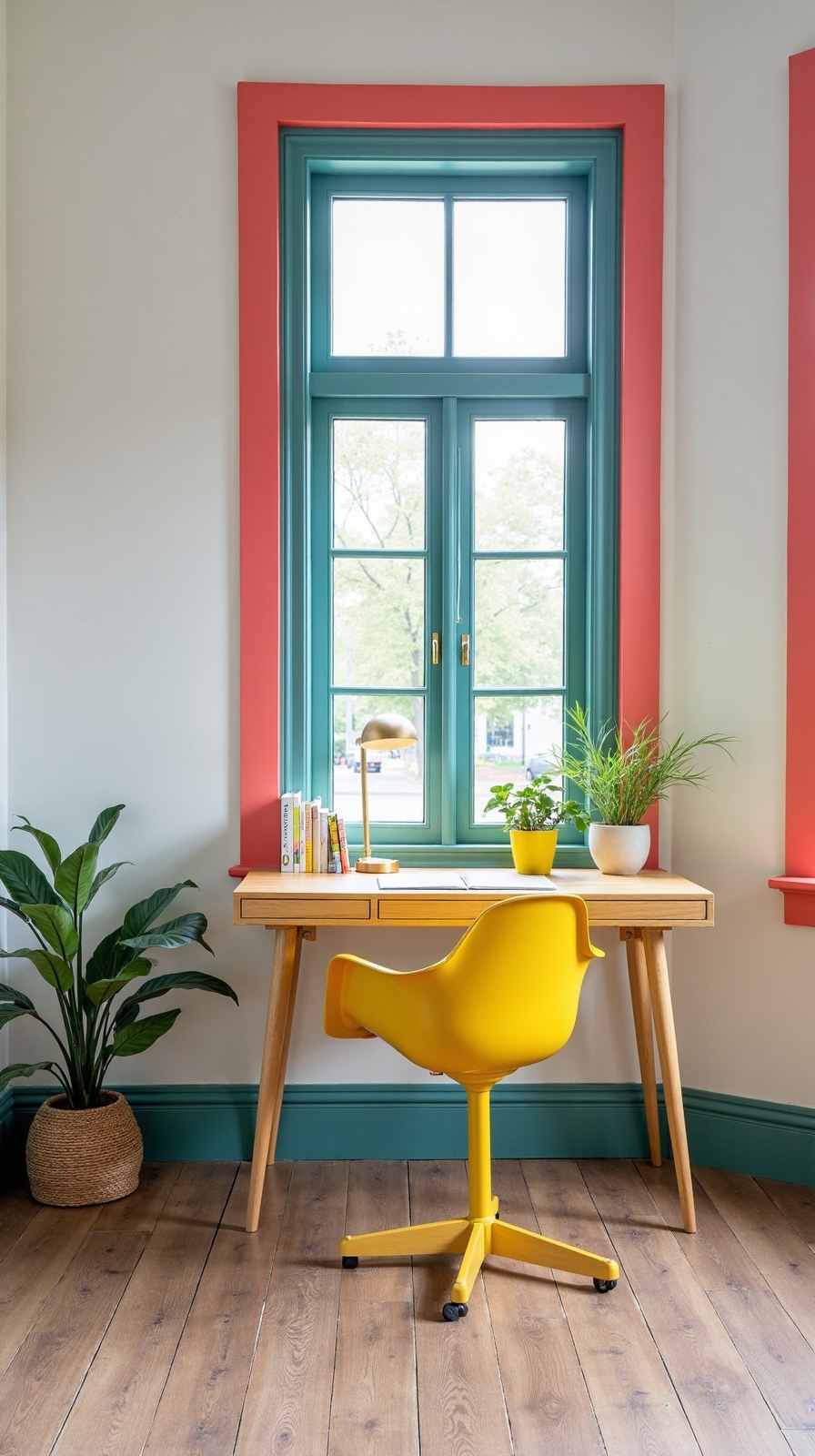 crisp white colorful accents balanced neutrals