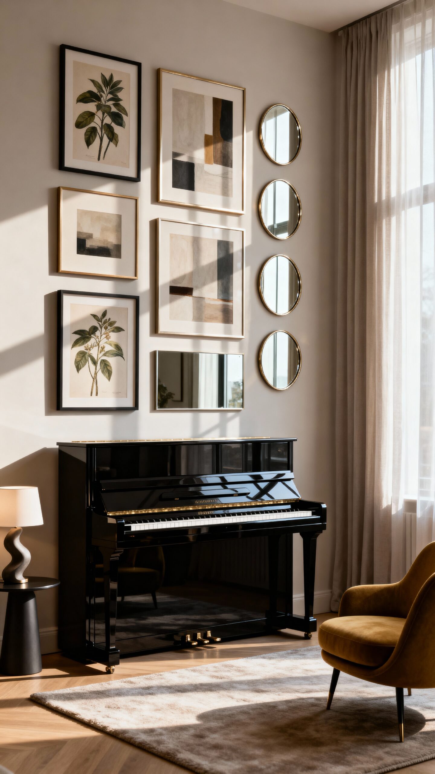 curated artistic piano backdrop gallery