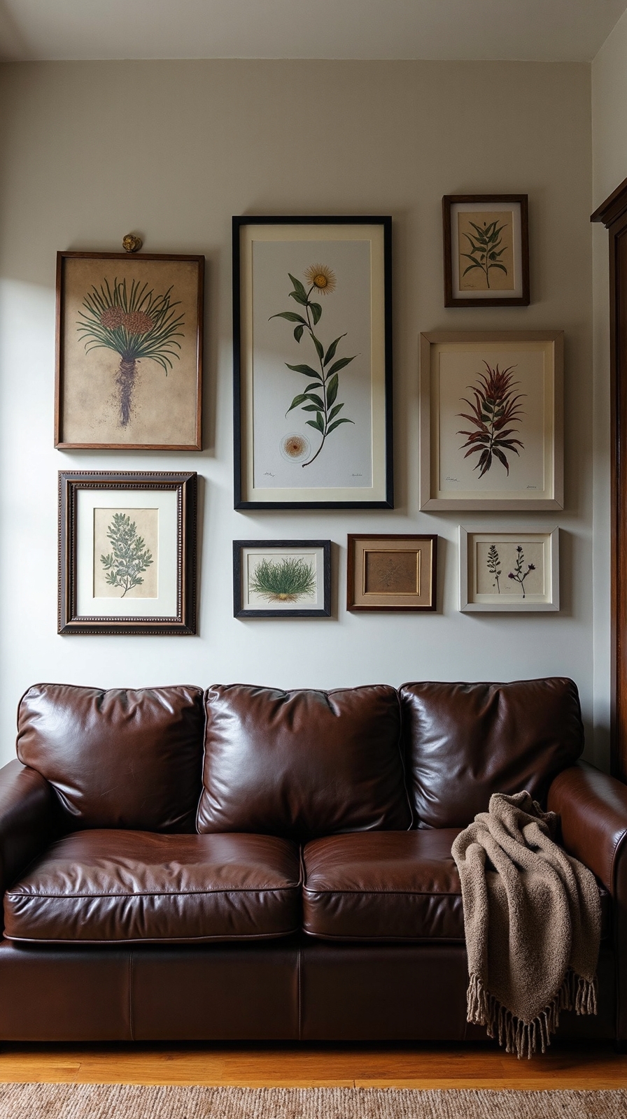 curated gallery wall focal point