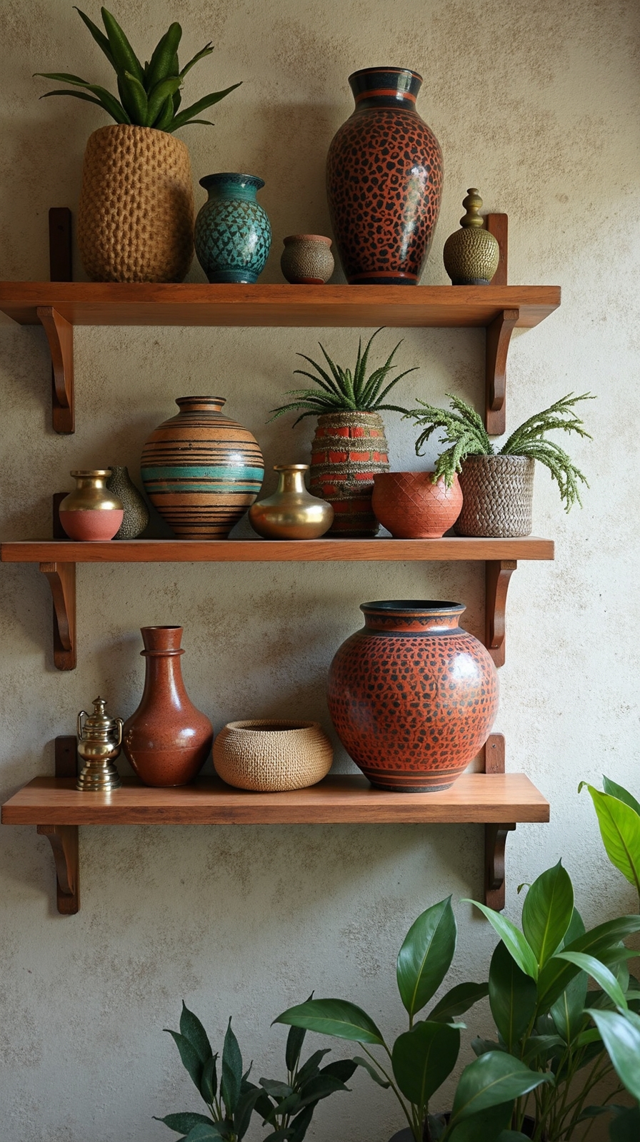 curated global cultural artifact displays