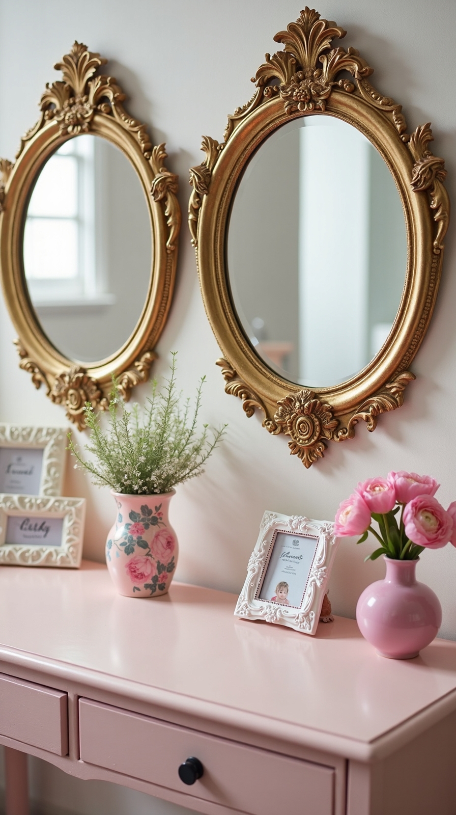 curated vintage gallery enhances workspace