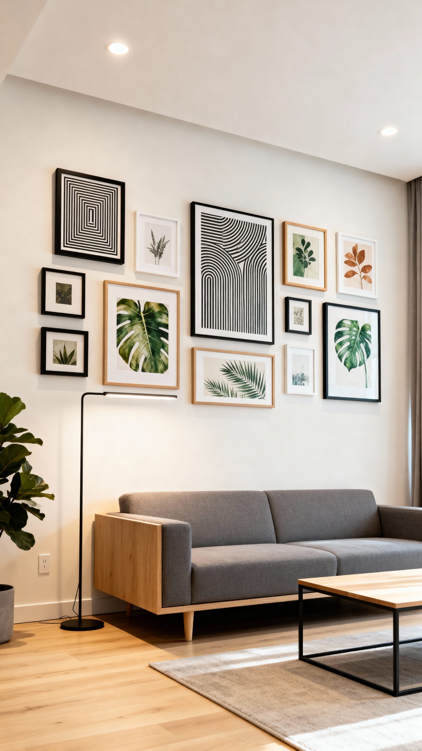 curated visual expansion within small spaces